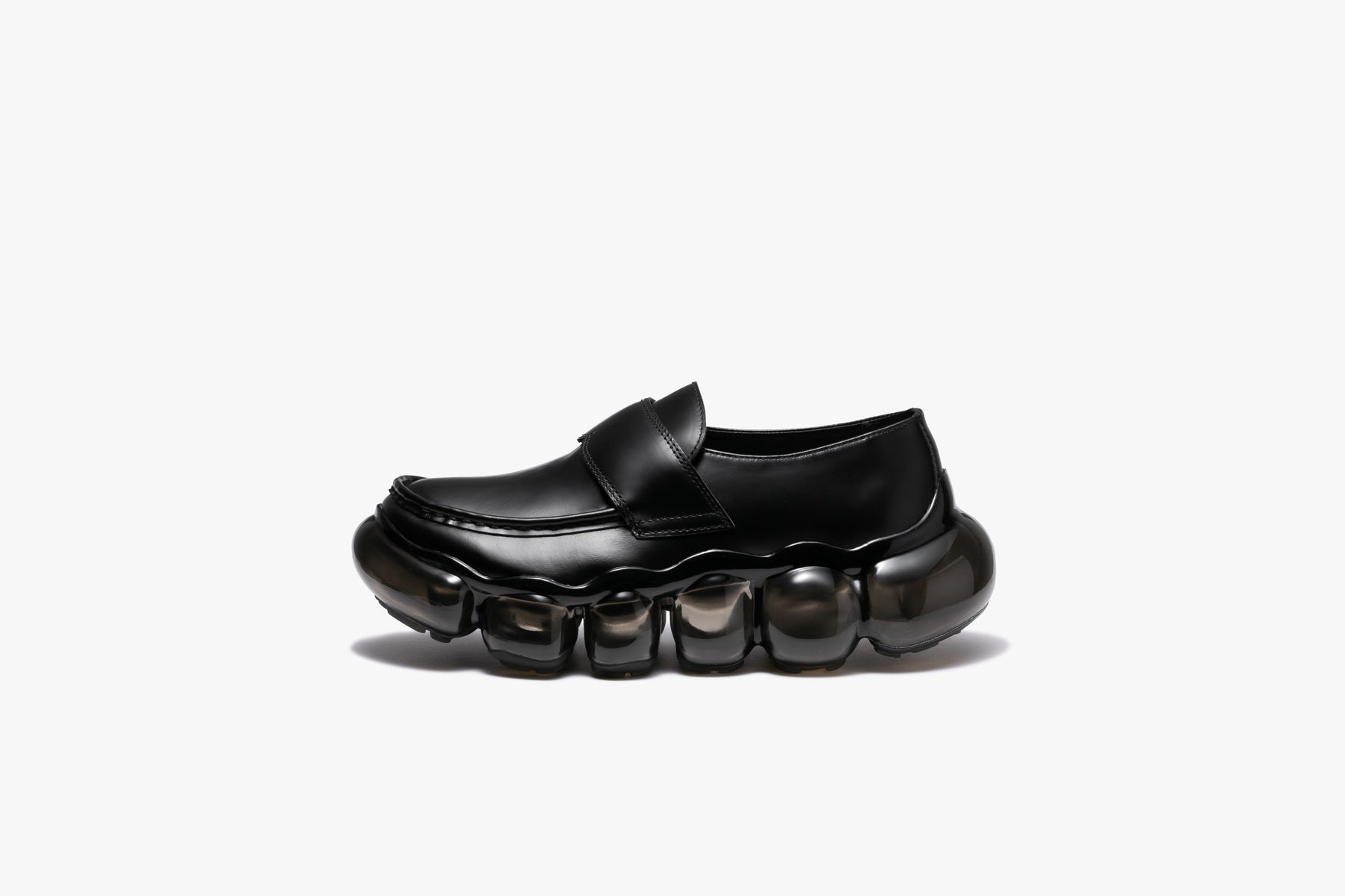 JEWELRY LOAFER BLACK LEATHER / BLACK (ジュエリー ローファー レザー