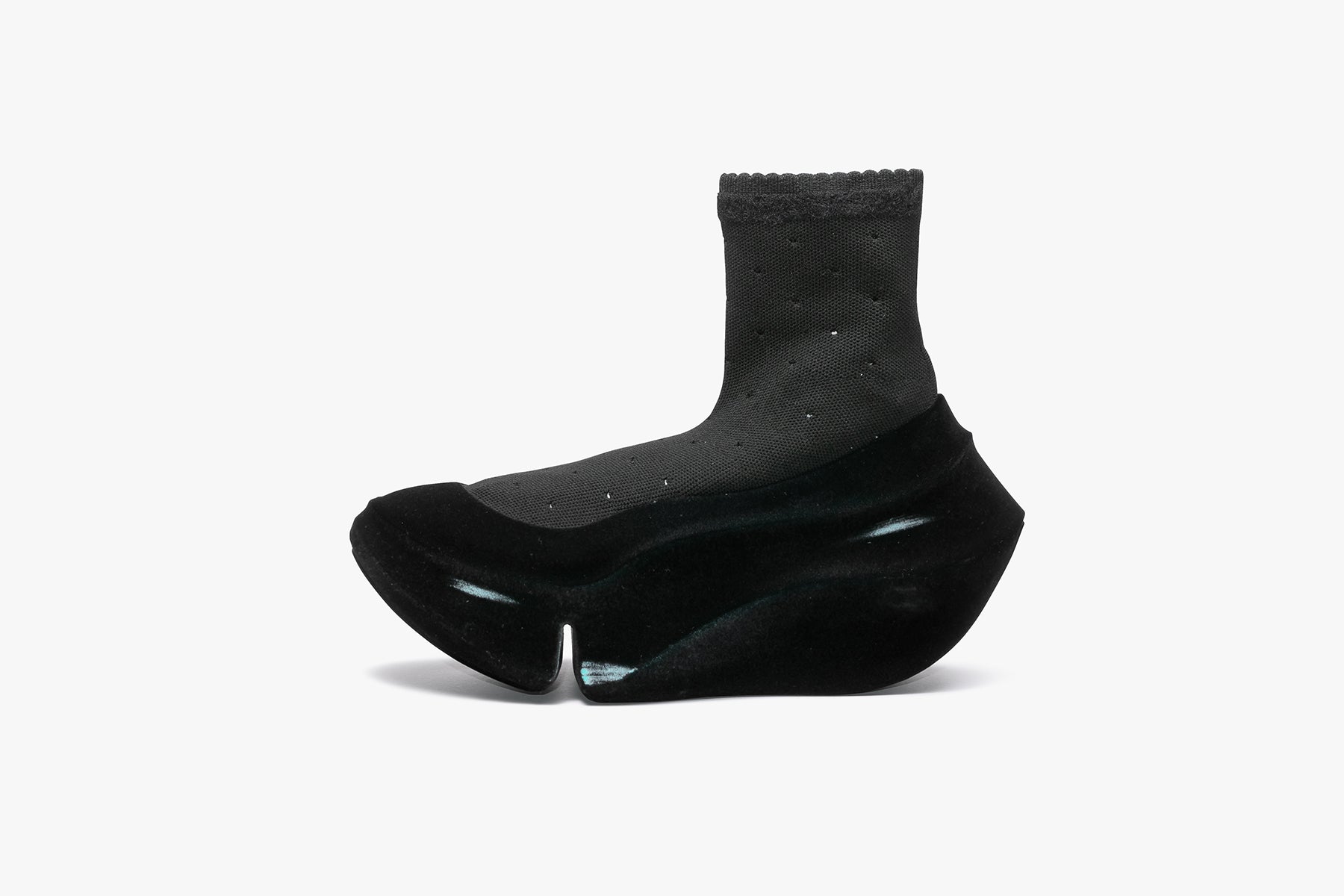ORCA DOTTED LACE FLOCKY SCRATCH - BLACK TURQUOISE / BLACK (オルカ 