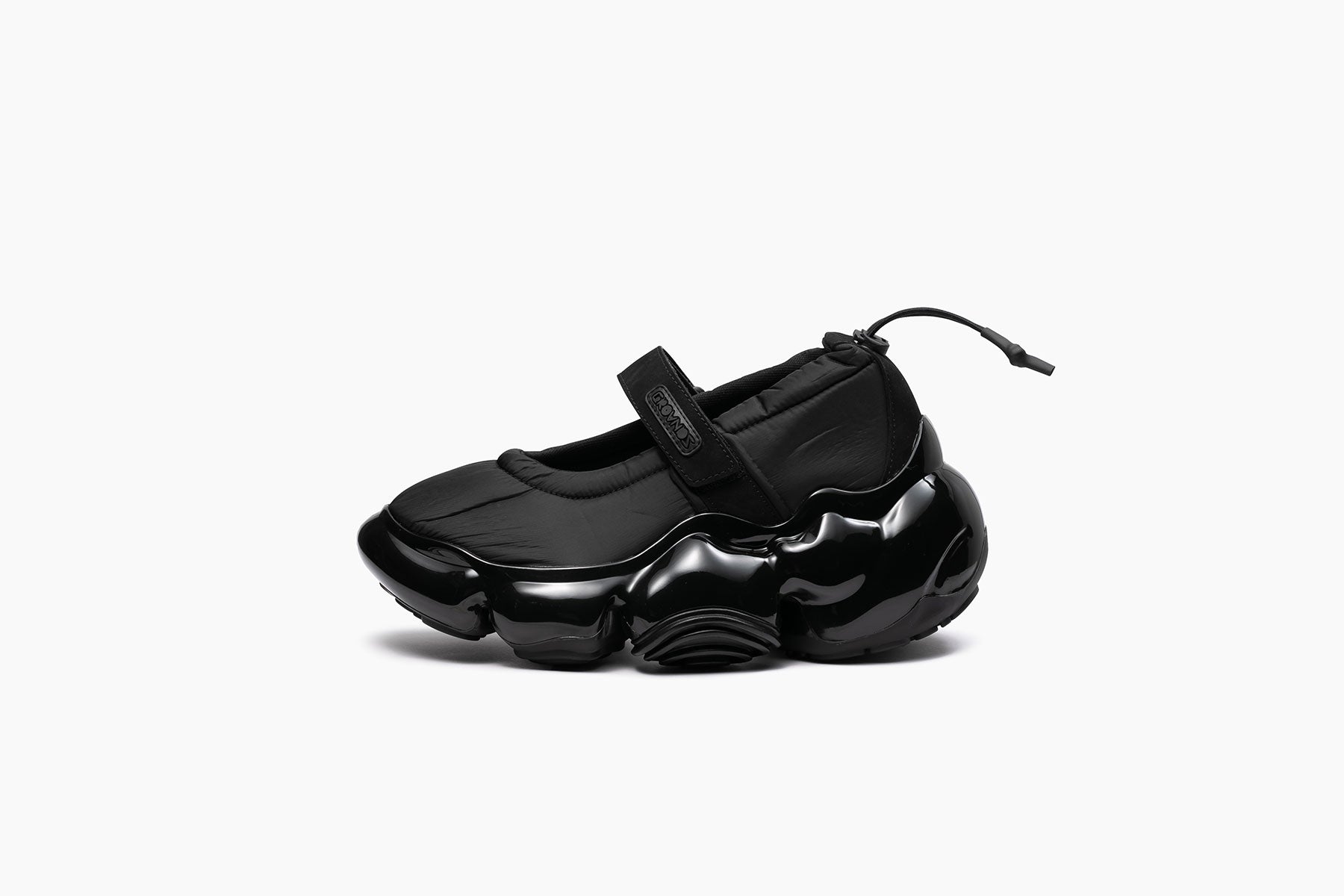 MOOPIE STRAP PUMPS - BLACK / BLACK SOLID (ムーピー ストラップ 