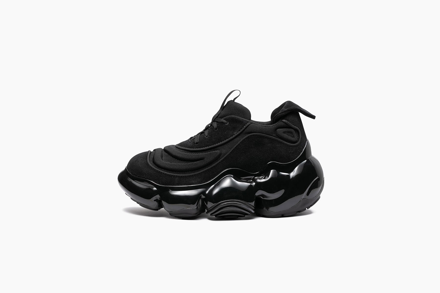 MOOPIE NAZCA LACE - BLACK / BLACK SOLID (ムーピー ナスカ レース 