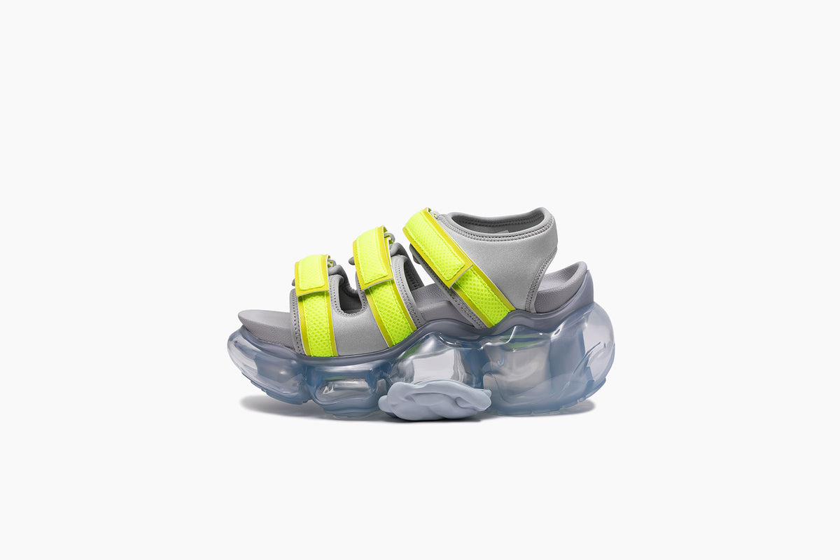 MOOPIE CATERPILLAR SANDAL - NEON YELLOW / ICEGRAY (ムーピー 