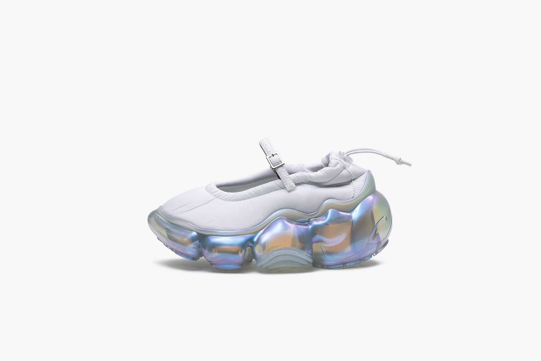 MOOPIE PUMPS - WHITE / ICE GRAY AURORA (ムーピー パンプス ホワイト 