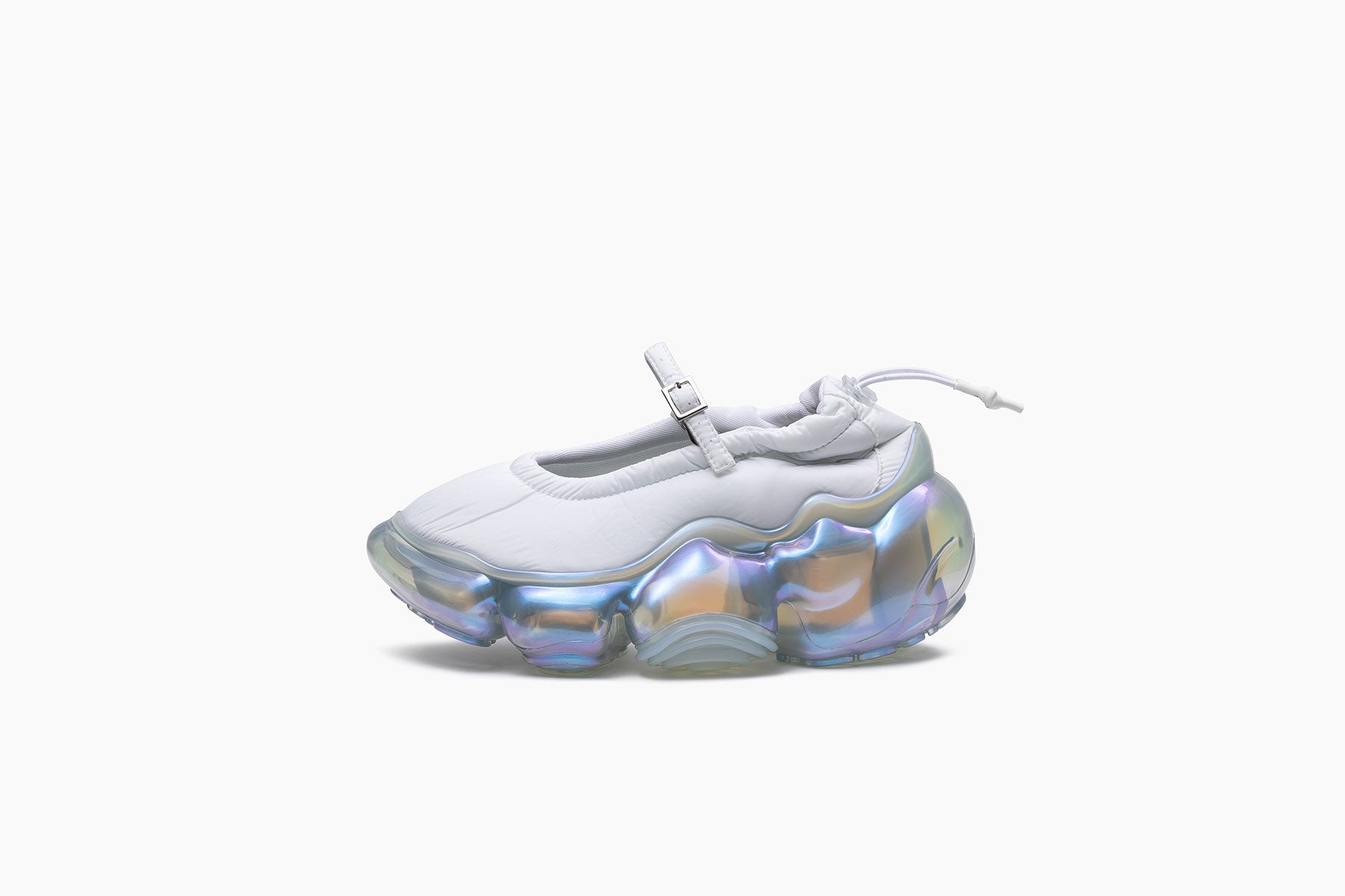 MOOPIE PUMPS - WHITE / ICE GRAY AURORA (ムーピー パンプス ホワイト 