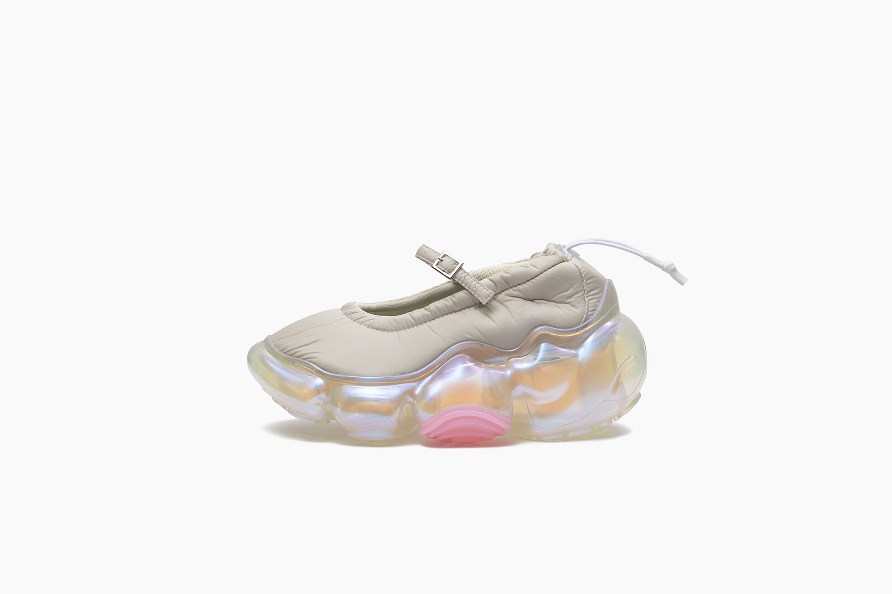 MOOPIE PUMPS - CREAM / CLEAR AURORA (ムーピー パンプス クリーム 