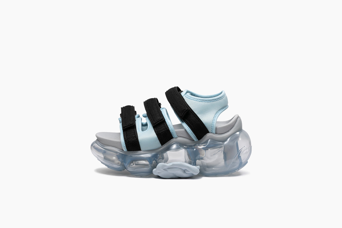 MOOPIE CATERPILLAR SANDAL - LIGHT BLUE BLACK / ICEGRAY (ムーピー 