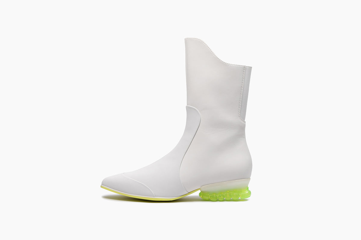 BABY JEWELRY BOOTS - WHITE / CLEAR NEON (ベイビー ジュエリー 