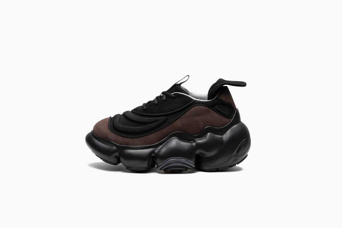 MOOPIE NAZCA LACE - BLACK BROWN / BLACK SOLID MATTE (ムーピー 