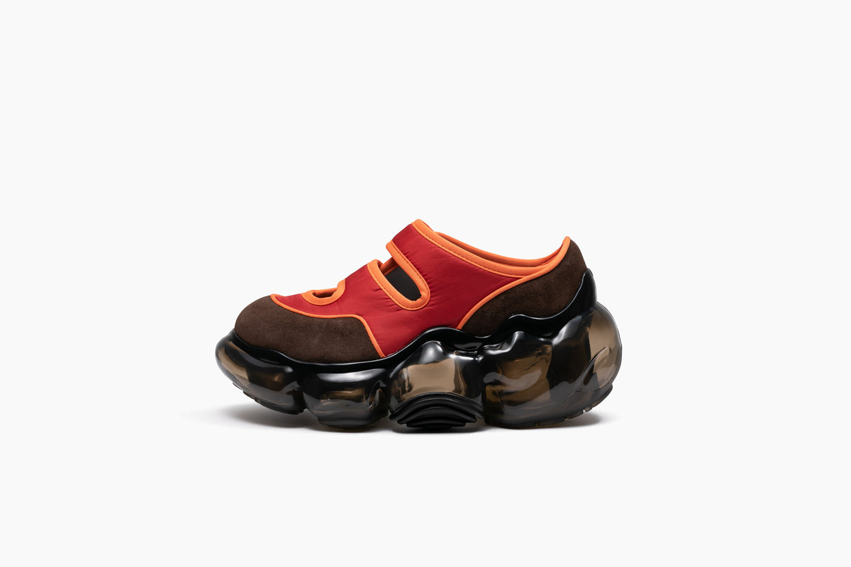 MOOPIE MARTINA - RED PERSIMMON / BLACK (ムーピーマルティナ レッド 