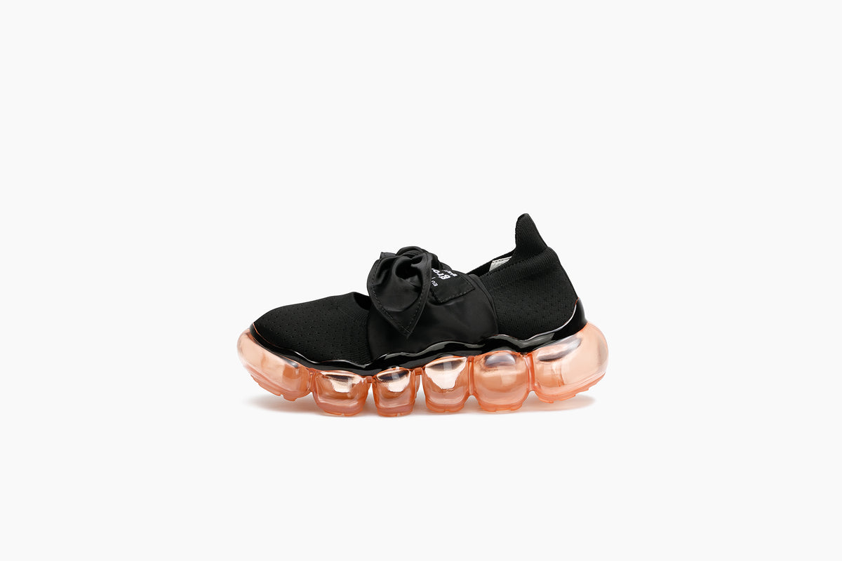 JEWELRY HANKIE PUMPS - BLACK / ORANGE (ジュエリー ハンキー 