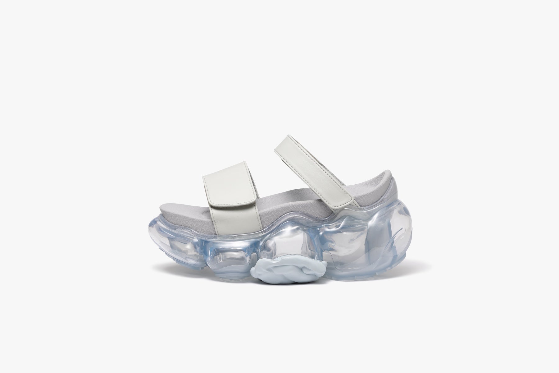 MOOPIE LEATHER SANDAL - GRAY / ICE GRAY (ムーピー レザー サンダル 