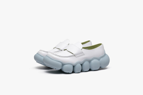 grounds JEWELRY LOAFER WHITE LIME / SKY SOLID