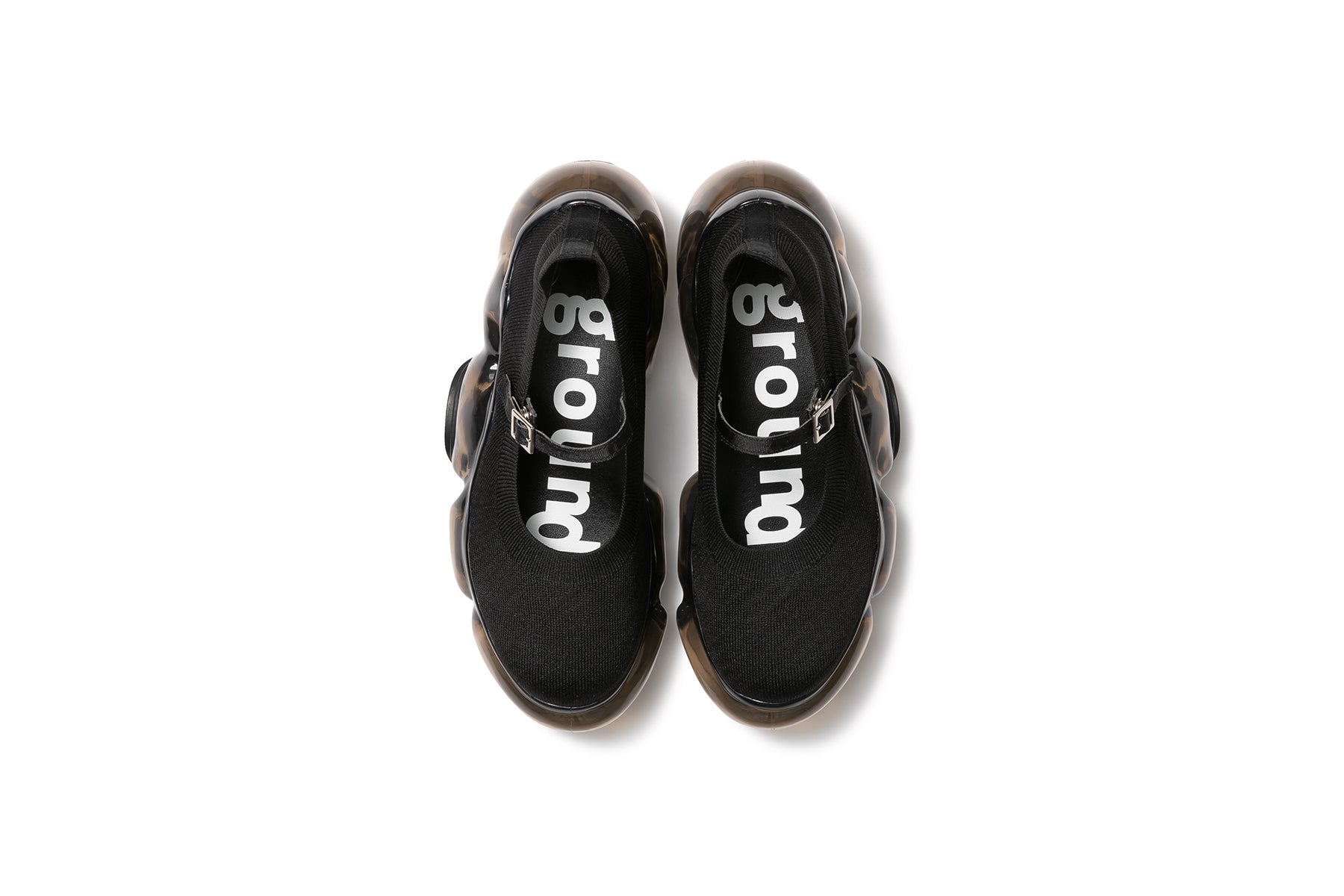 grounds MOOPIE KNIT PUMPS BLACK / BLACK