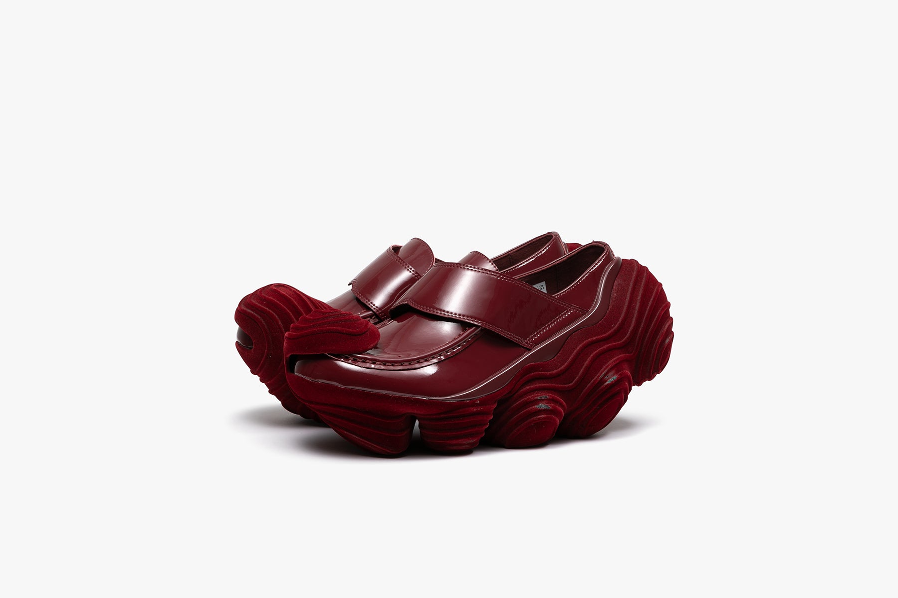 靴 grounds OYSTER LOAFER FLOCKYSCRATCHWINE OYSTER LOAFER FLOCKY SCRATCH - WINE / WINE (オイスター ローファー