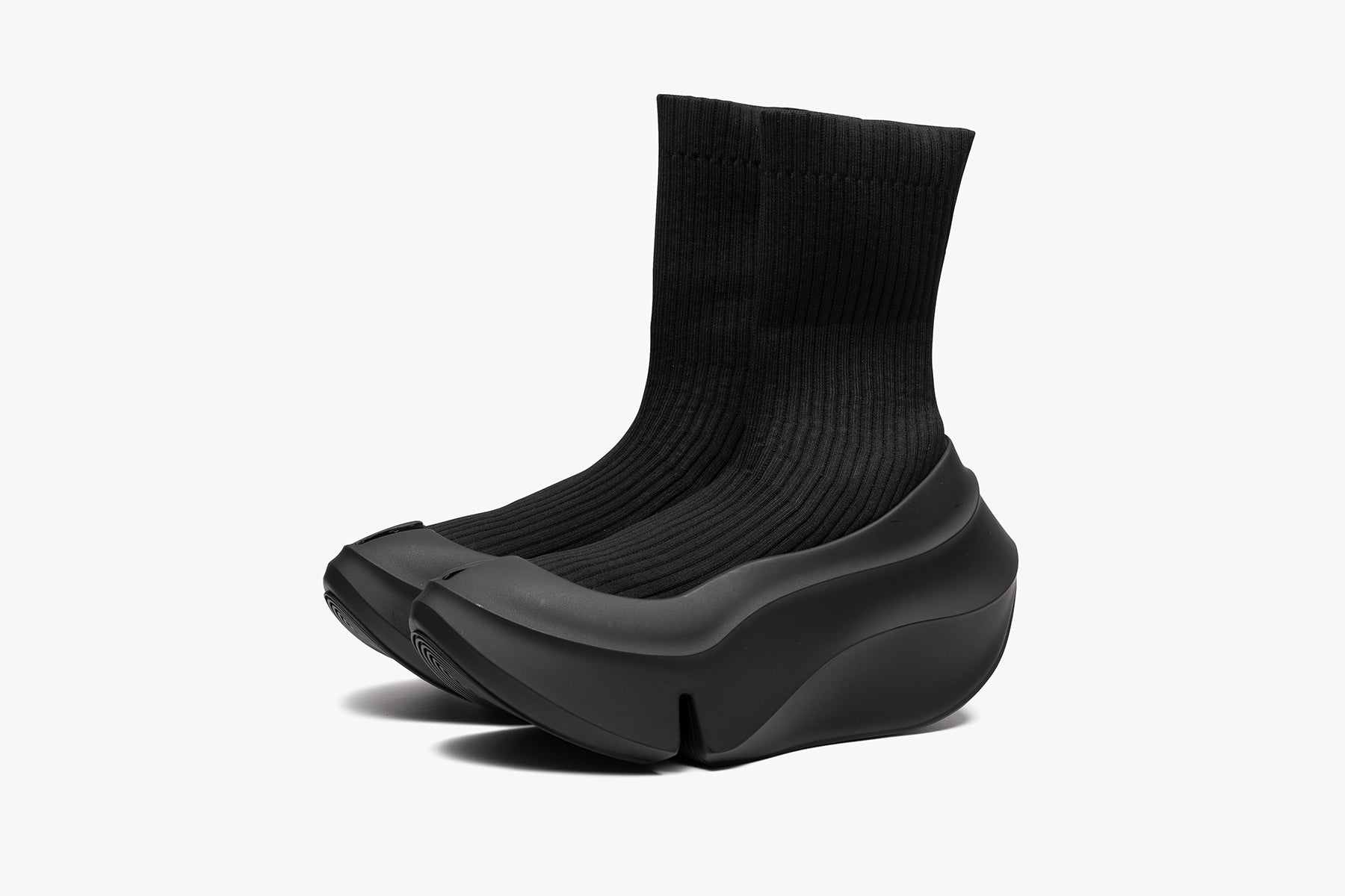 grounds ORCA RIB SOCK BLACK / BLACK MATTE