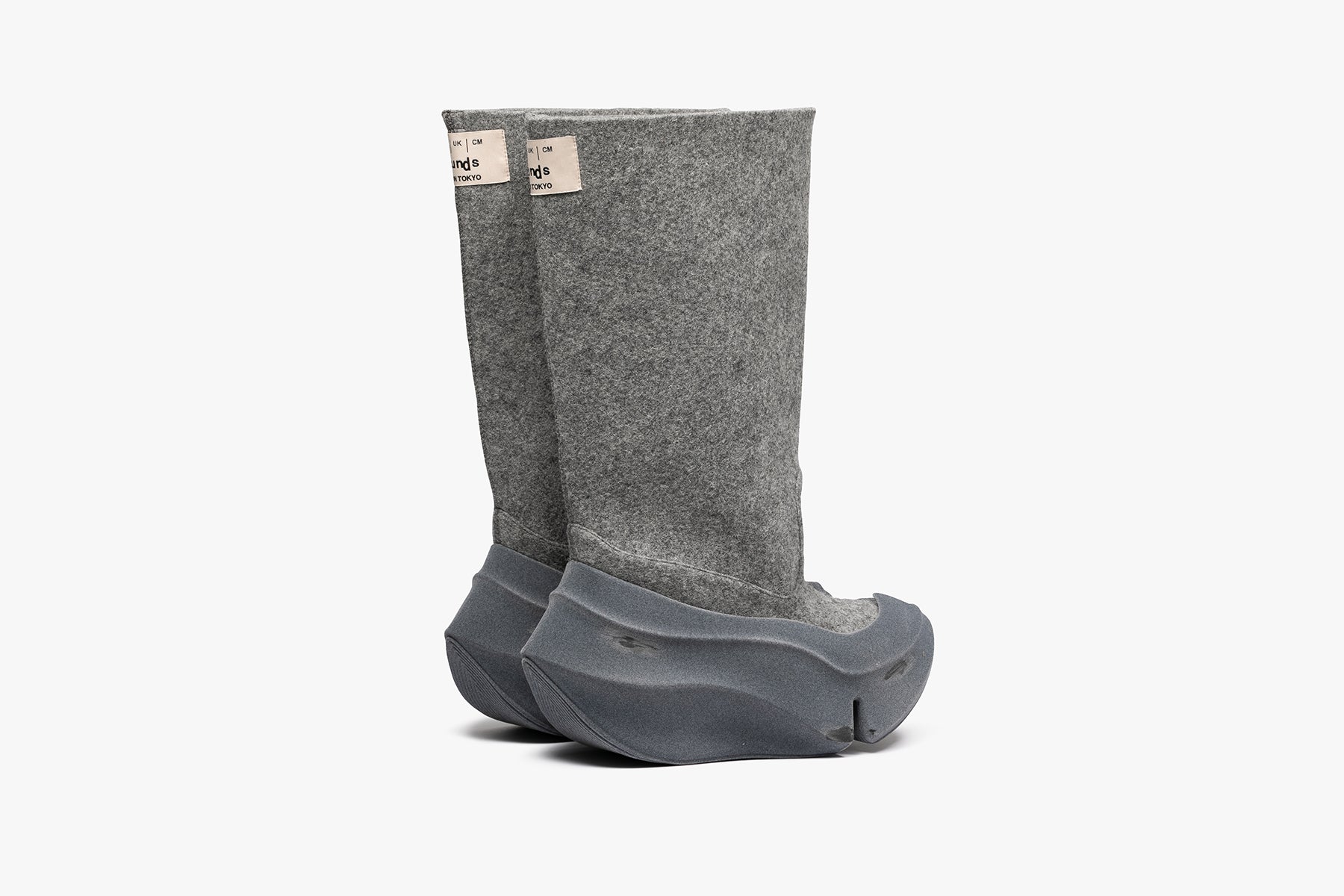 grounds ORCA BOOTS FLOCKY SCRATCH GRAY / GRAY