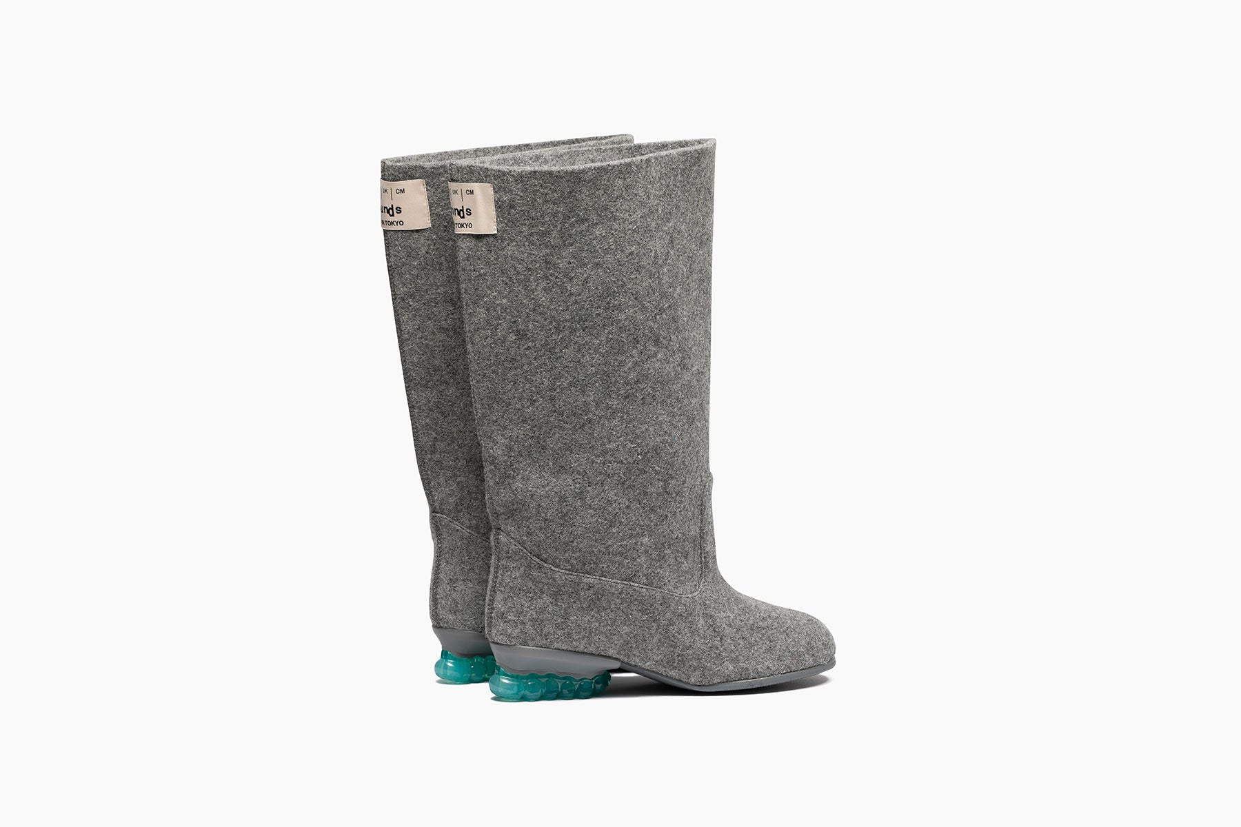 BABY JEWELRY BOOTS - GRAY / TURQUOISE (ベイビー ジュエリー