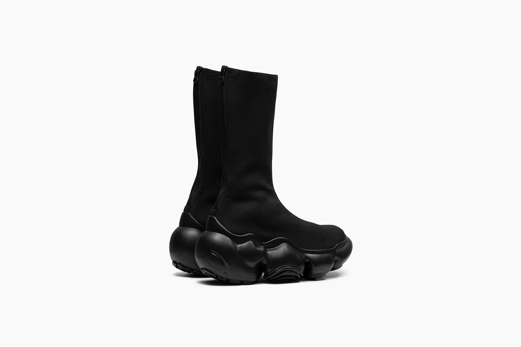 grounds MOOPIE KNIT BOOTS BLACK / BLACK MATTE