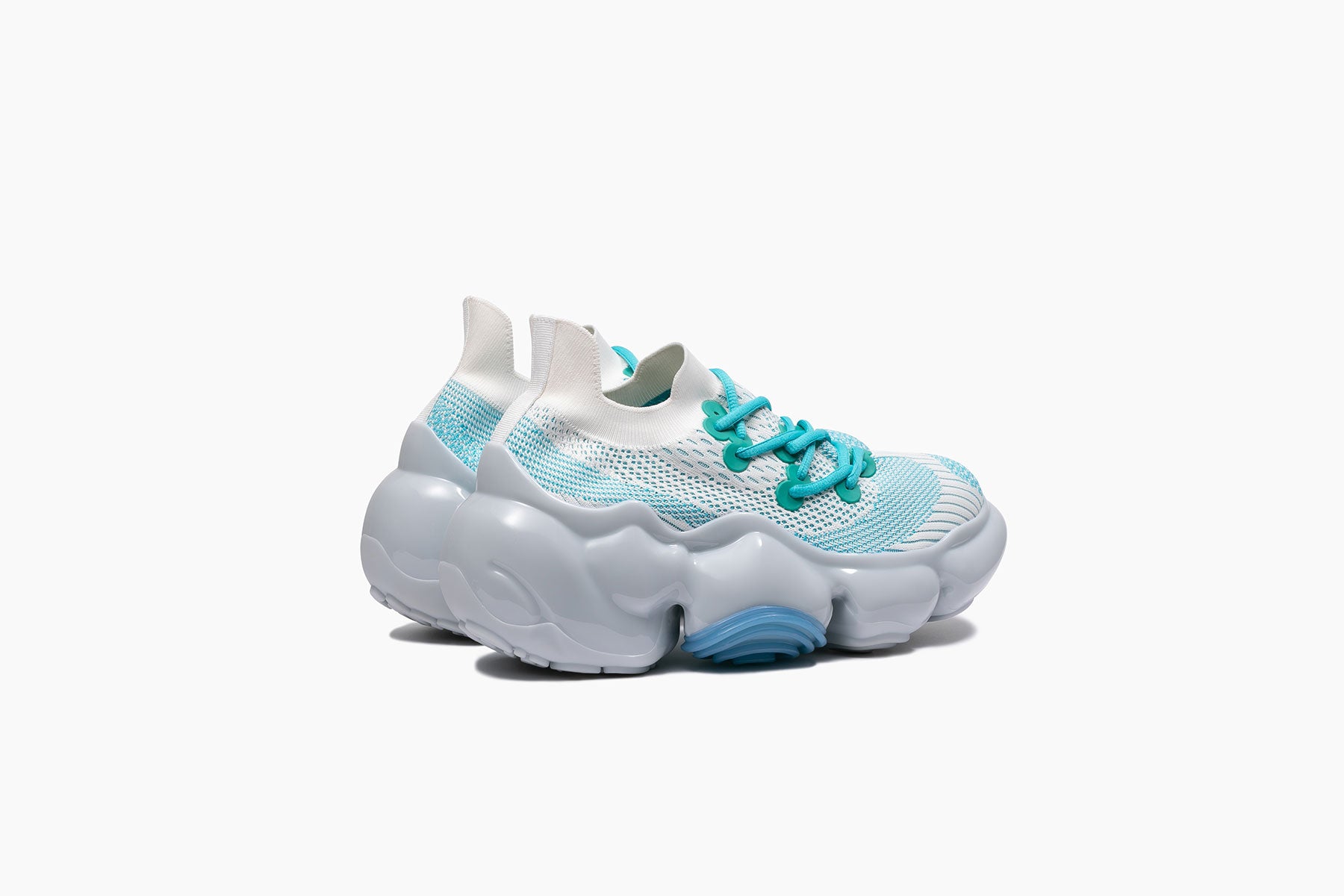 MOOPIE EL - WHITE LIGHT BLUE / ICEGRAY SOLID (ムーピー