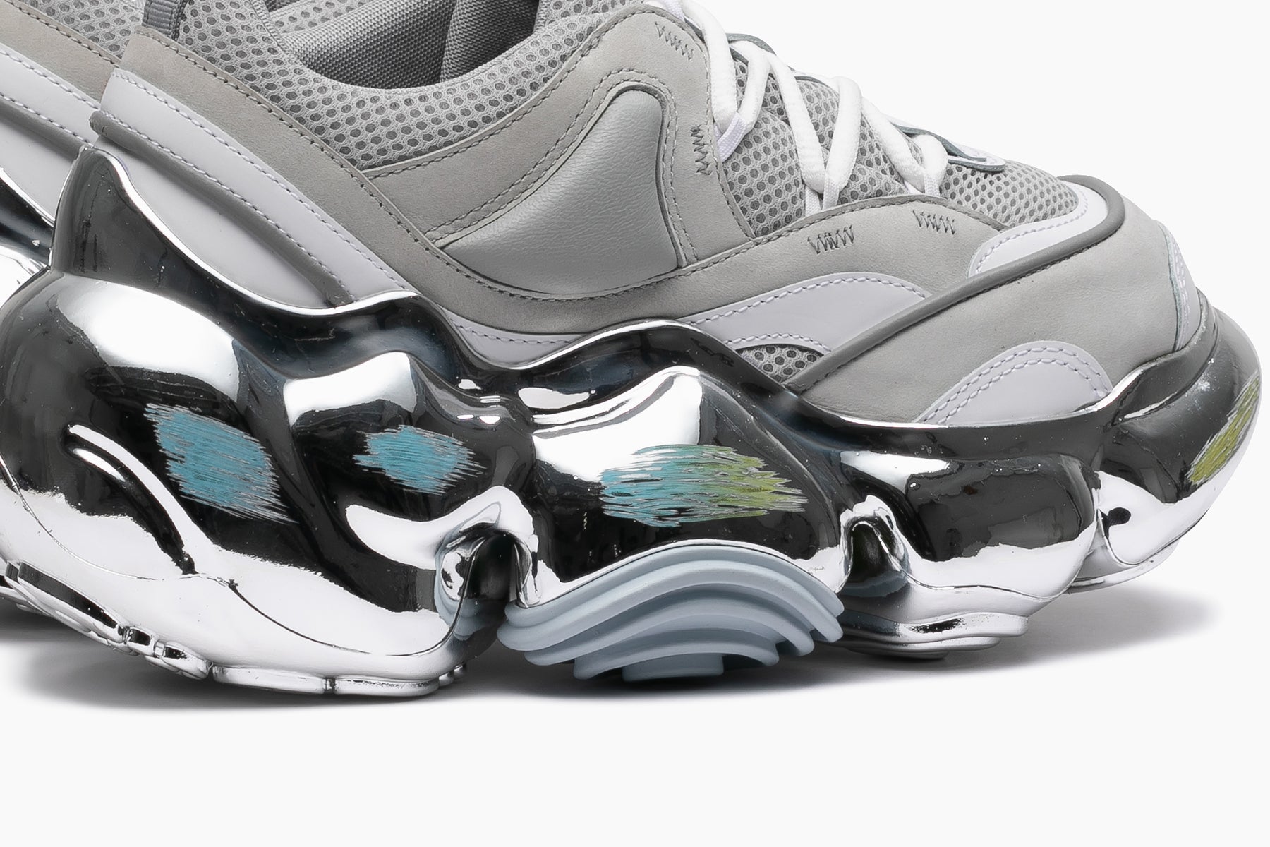 MOOPIE JAWS CHROME SCRATCH - GRAY / CHROME (ムーピー ジョーズ