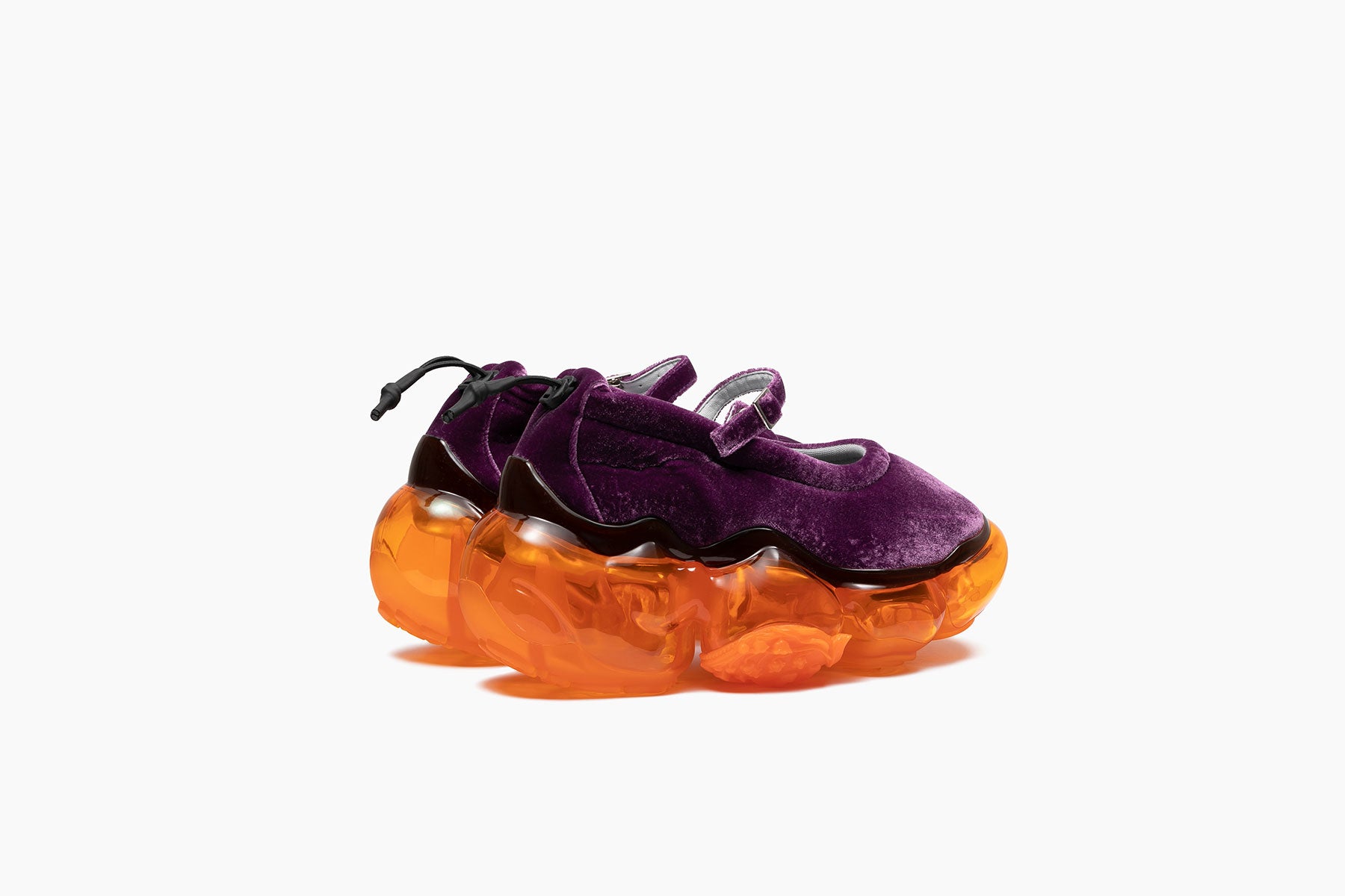 grounds MOOPIE PUMPS PURPLE VELVET / ORANGE