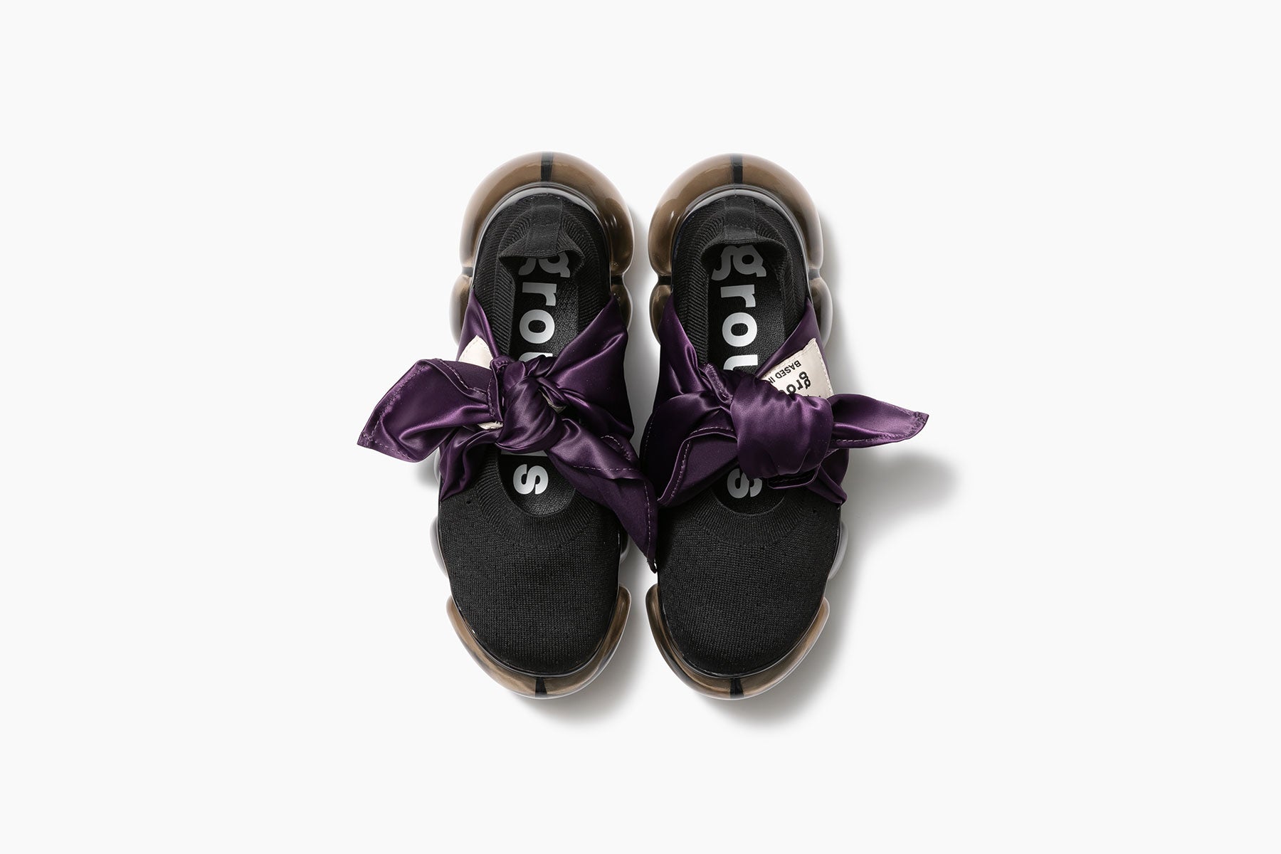 JEWELRY HANKIE PUMPS - BLACK PURPLE / BLACK (ジュエリー JEWELRY HANKIE PUMPS - BLACK PURPLE / BLACK (ジュエリー