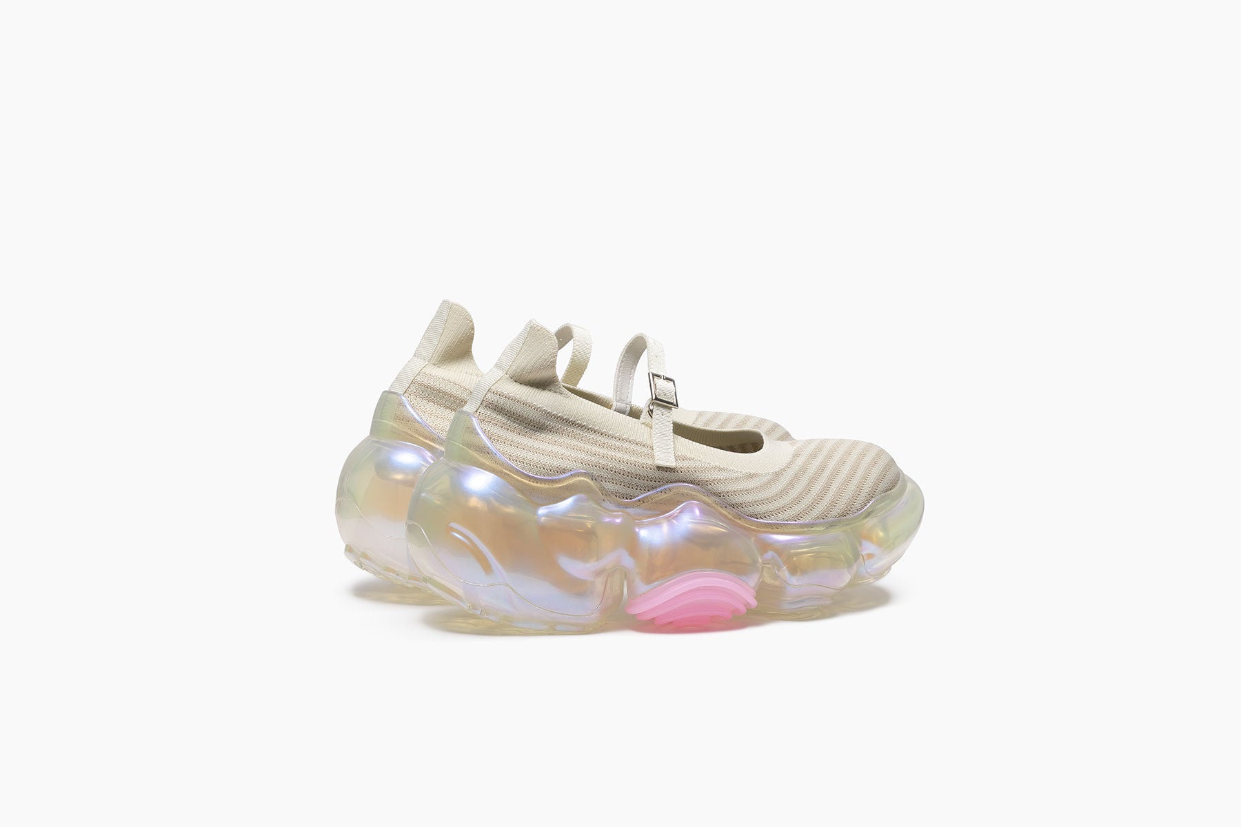 MOOPIE KNIT PUMPS - CREAM / AURORA (ムーピー ニットパンプス