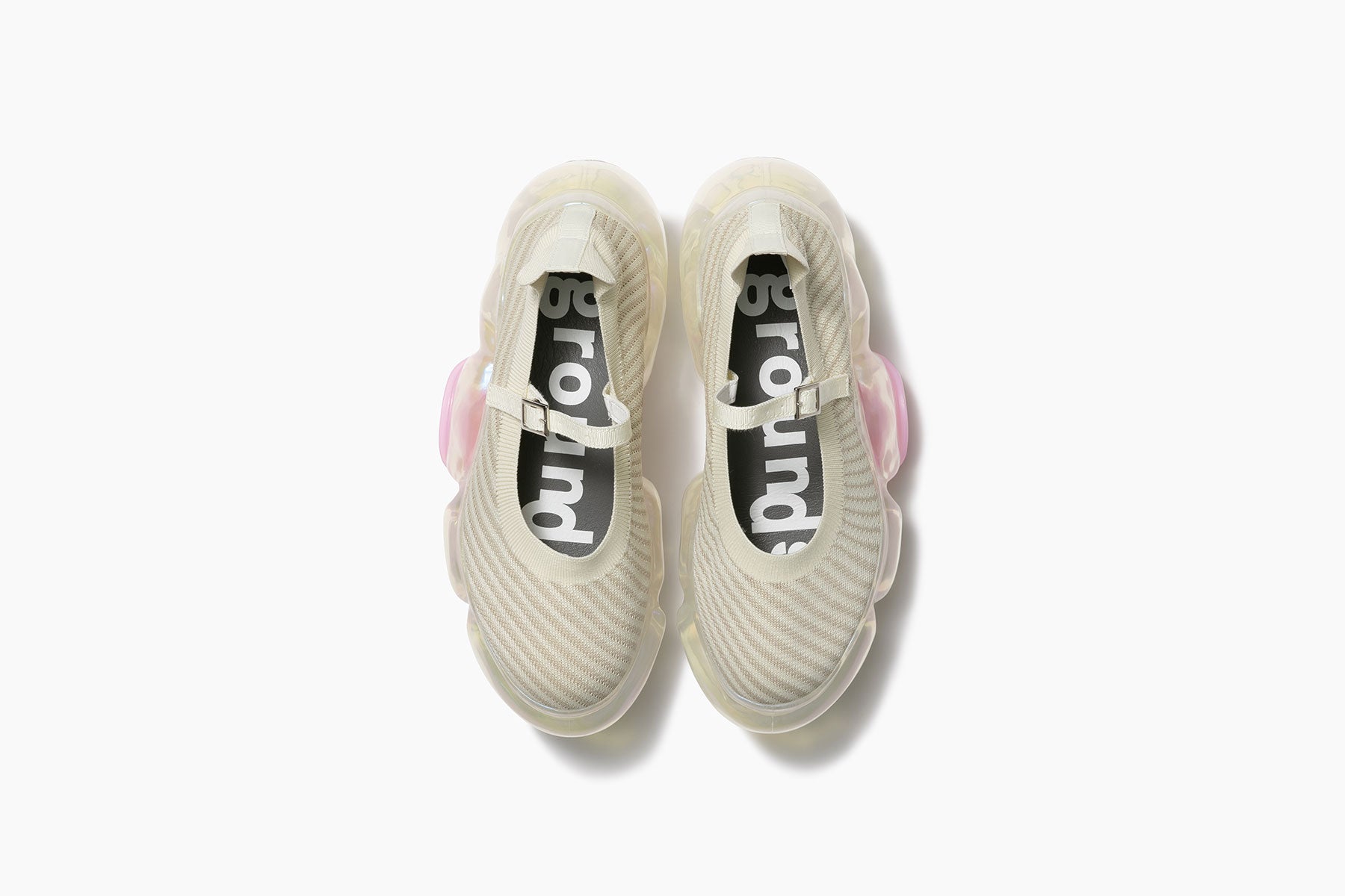 MOOPIE KNIT PUMPS - CREAM / AURORA (ムーピー ニットパンプス