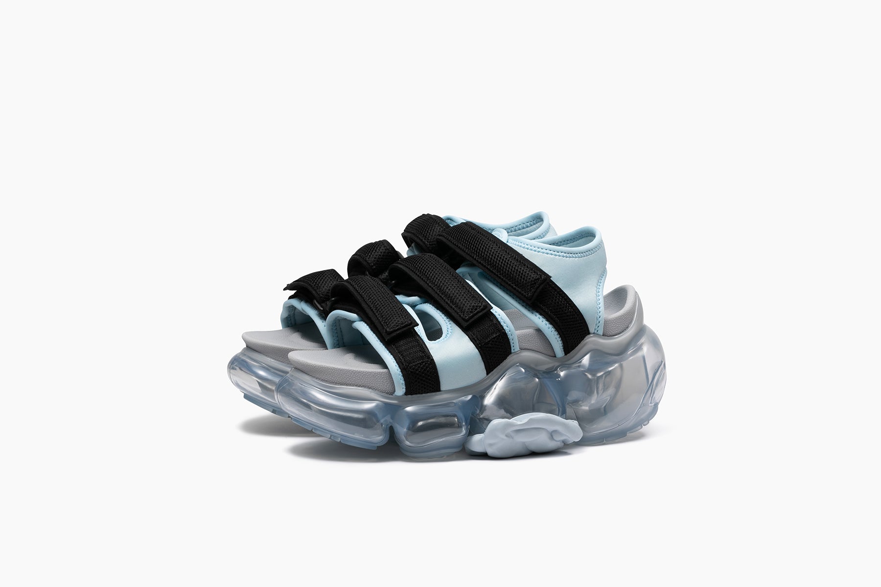MOOPIE CATERPILLAR SANDAL - LIGHT BLUE BLACK / ICEGRAY (ムーピー