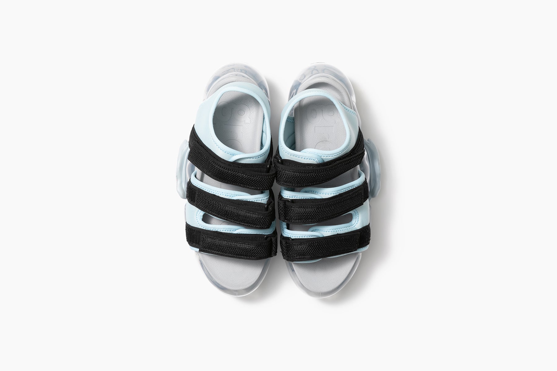 MOOPIE CATERPILLAR SANDAL - LIGHT BLUE BLACK / ICEGRAY (ムーピー