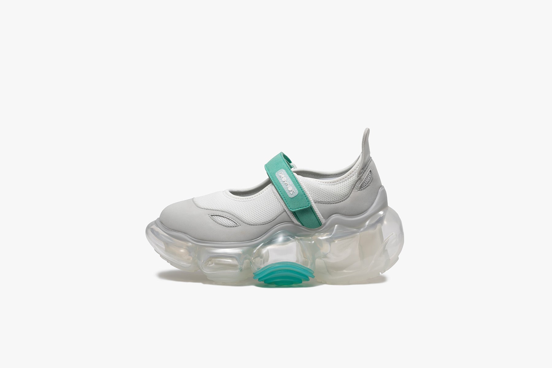 grounds MOOPIE MARY JANE GRAY GRAY GREEN / CLEAR