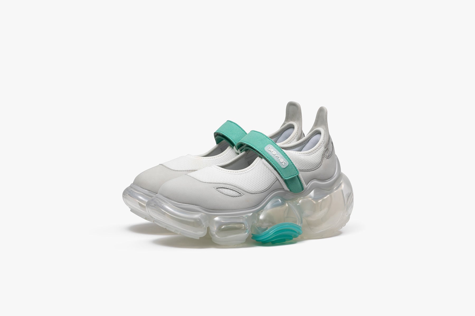 grounds MOOPIE MARY JANE GRAY GRAY GREEN / CLEAR