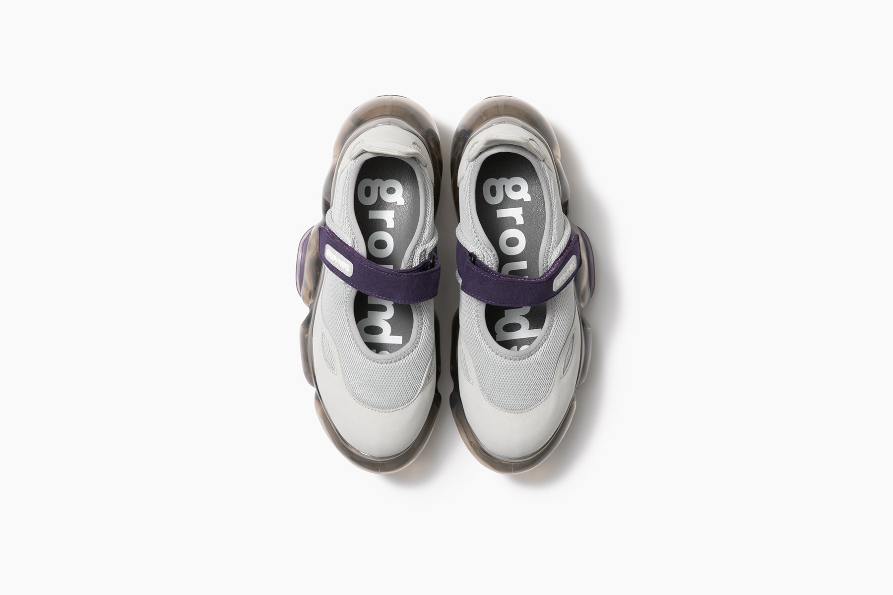 grounds MOOPIE MARY JANE GRAY PURPLE / DARK GRAY