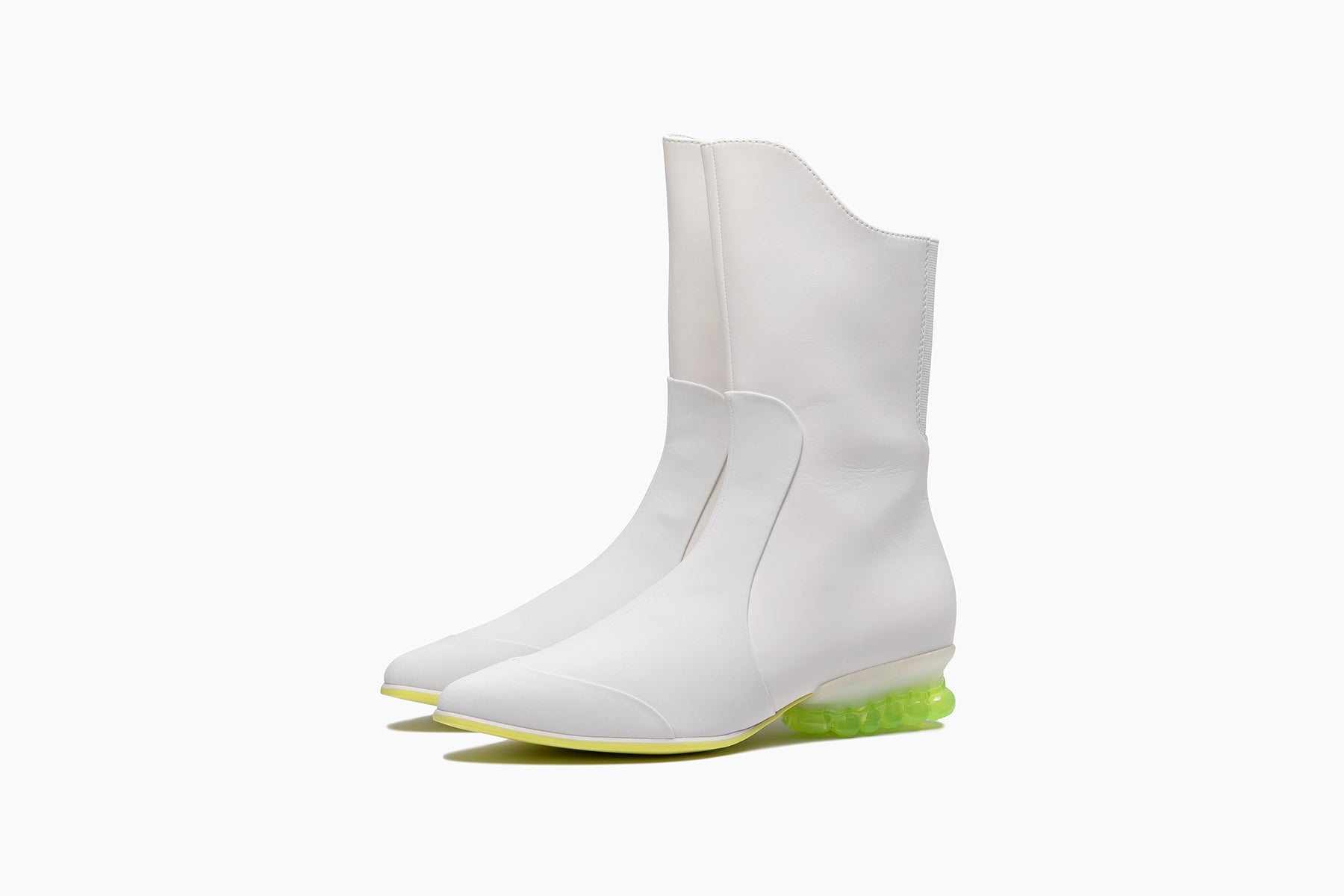 BABY JEWELRY BOOTS - WHITE / CLEAR NEON (ベイビー ジュエリー