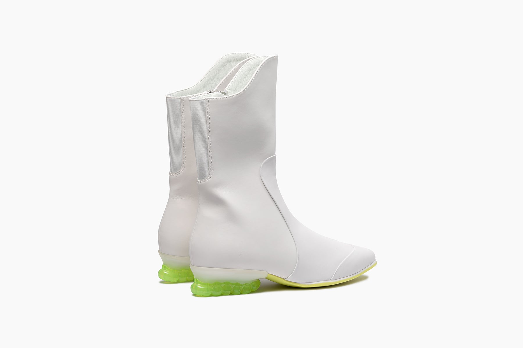 BABY JEWELRY BOOTS - WHITE / CLEAR NEON (ベイビー ジュエリー