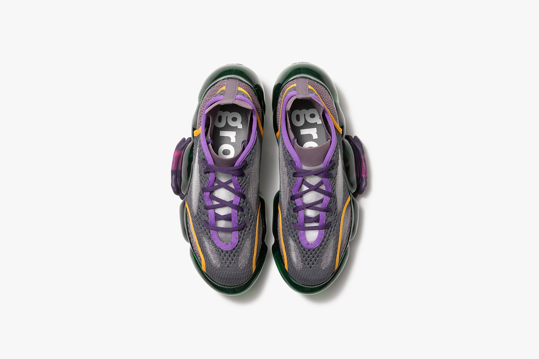 国内発送■grounds■MOOPIE KNIT ON KNIT MOOPIE KNIT ON KNIT - DARK PURPLE / DARK GREEN (ムーピー