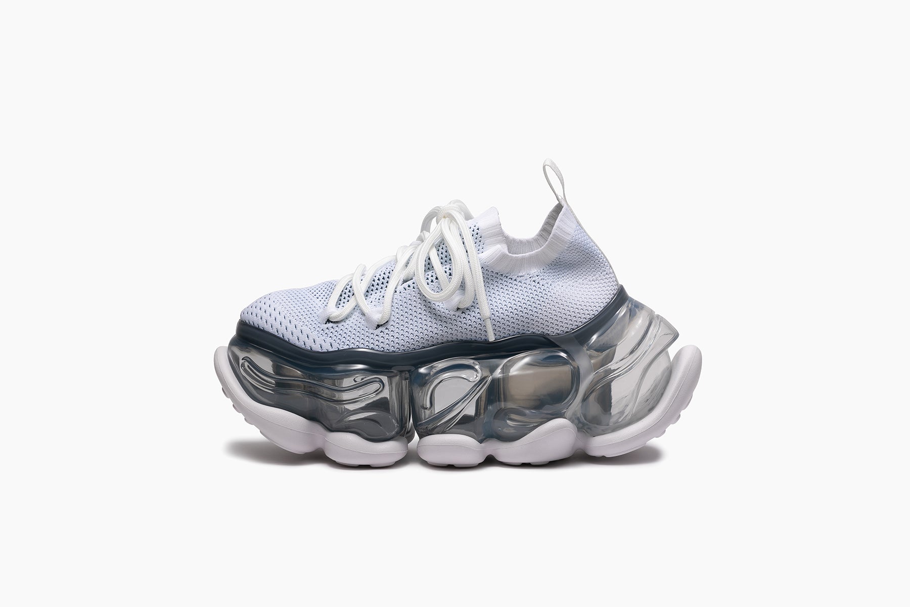 grounds Transparent スニーカー グレーククリア 23CM grounds Transparent スニーカー グレーククリア 23CM