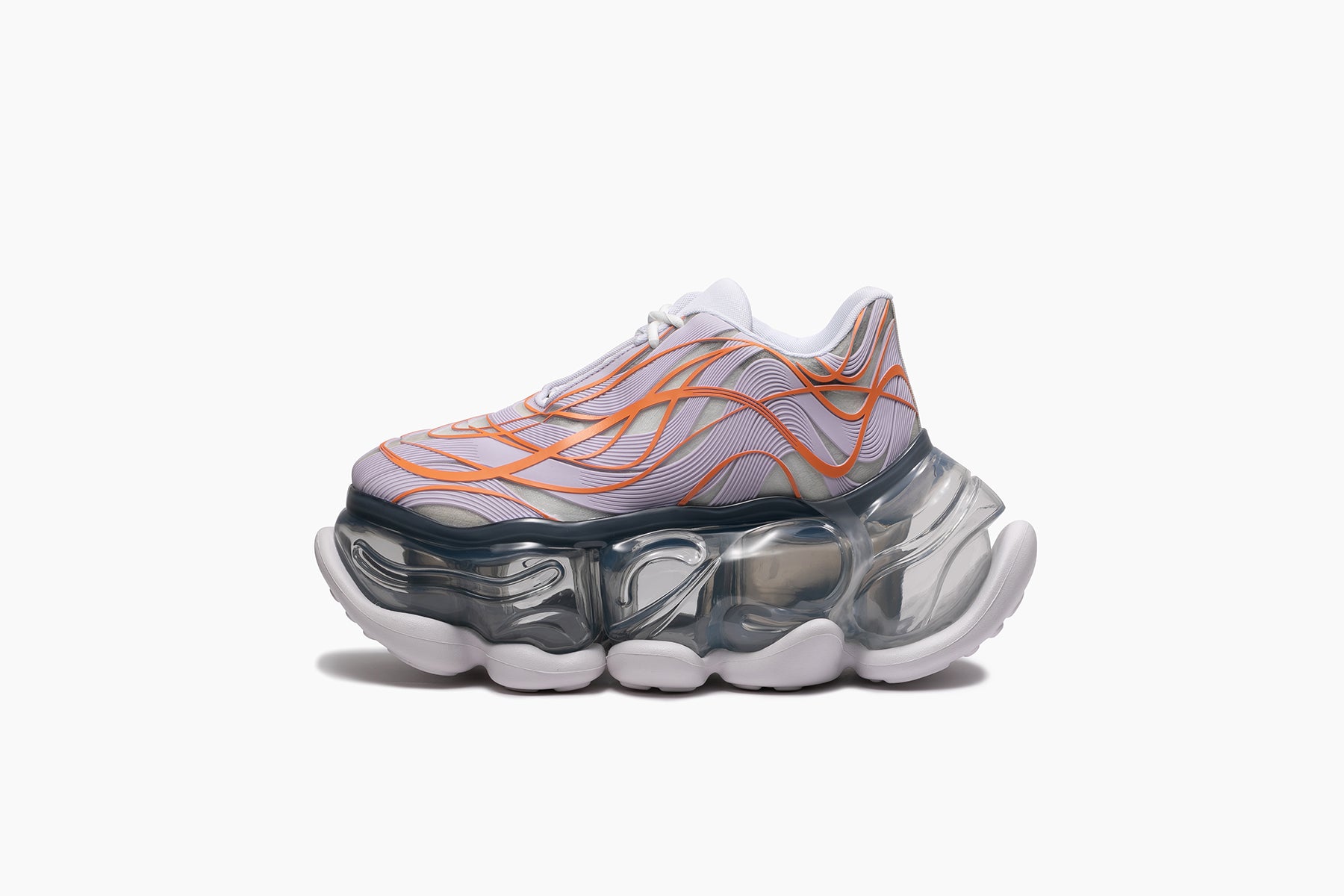grounds SKYSCRAPER WIRE　ORANGE LILAC / ICE GRAY