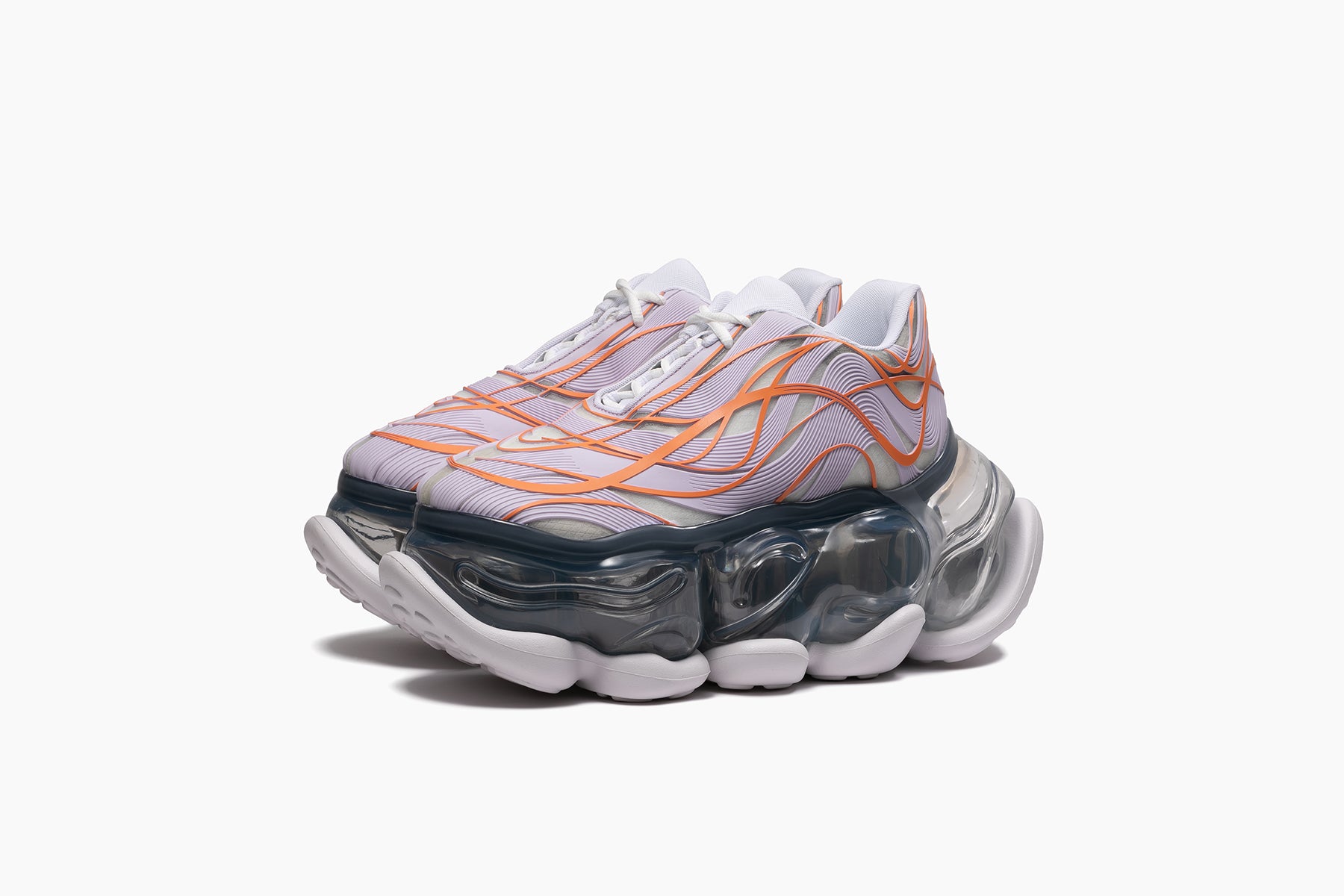 grounds SKYSCRAPER WIRE　ORANGE LILAC / ICE GRAY