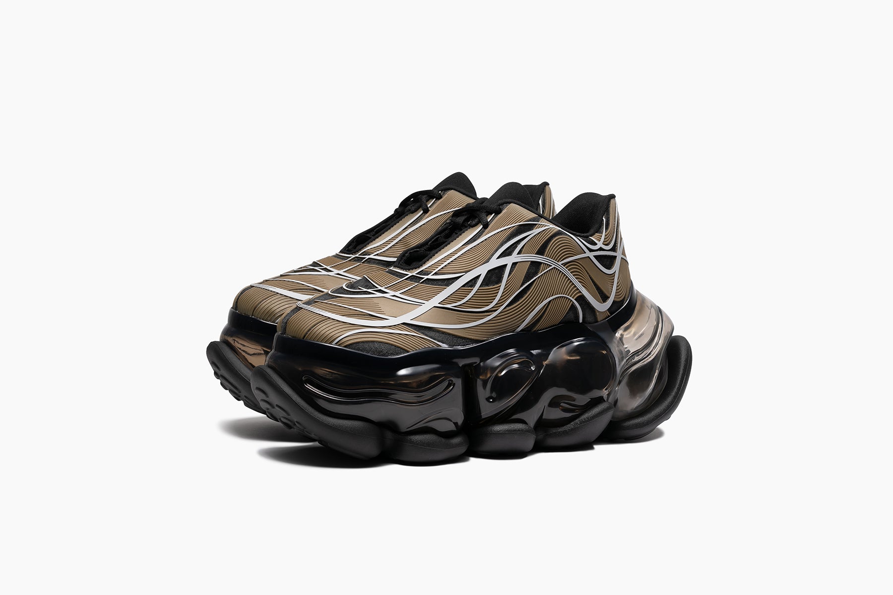 grounds SKYSCRAPER 25cm スニーカー SKYSCRAPER - TEAL WHITE / CLEAR (スカイスクレーパー ティール