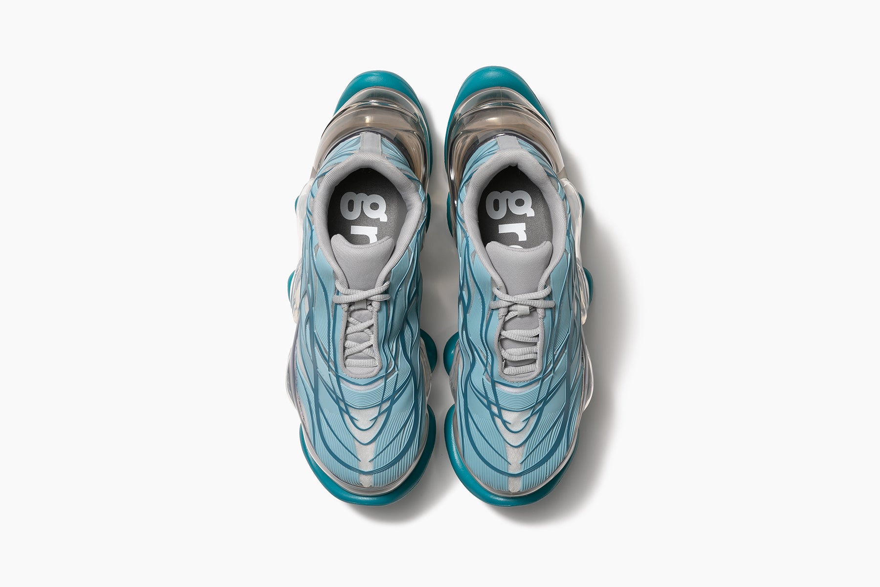 grounds SKYSCRAPER WIRE　TEAL BLUE / CLEAR