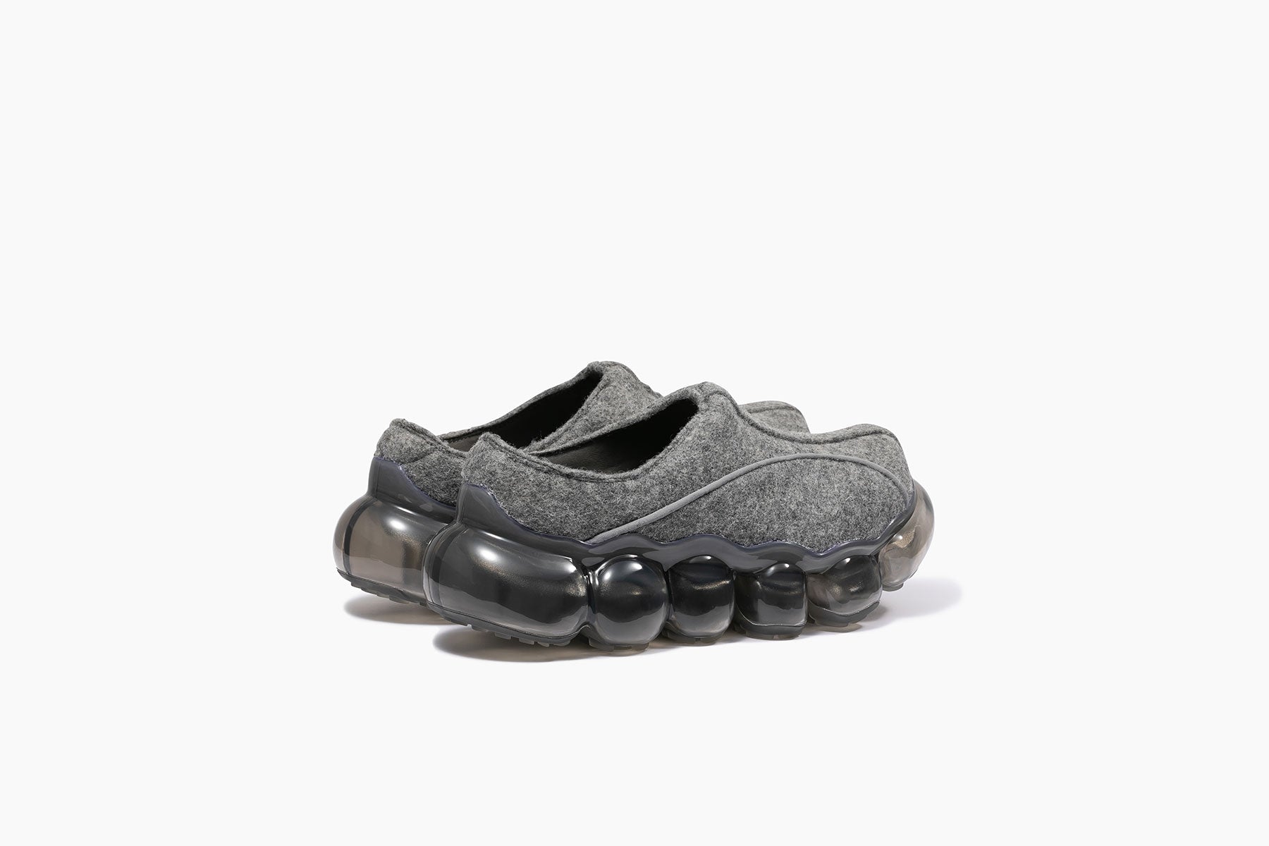 靴 grounds CLAY COAT DARK GRAY JEWELRY FELT SABO - GRAY / DARK GRAY (ジュエリー フェルト サボ