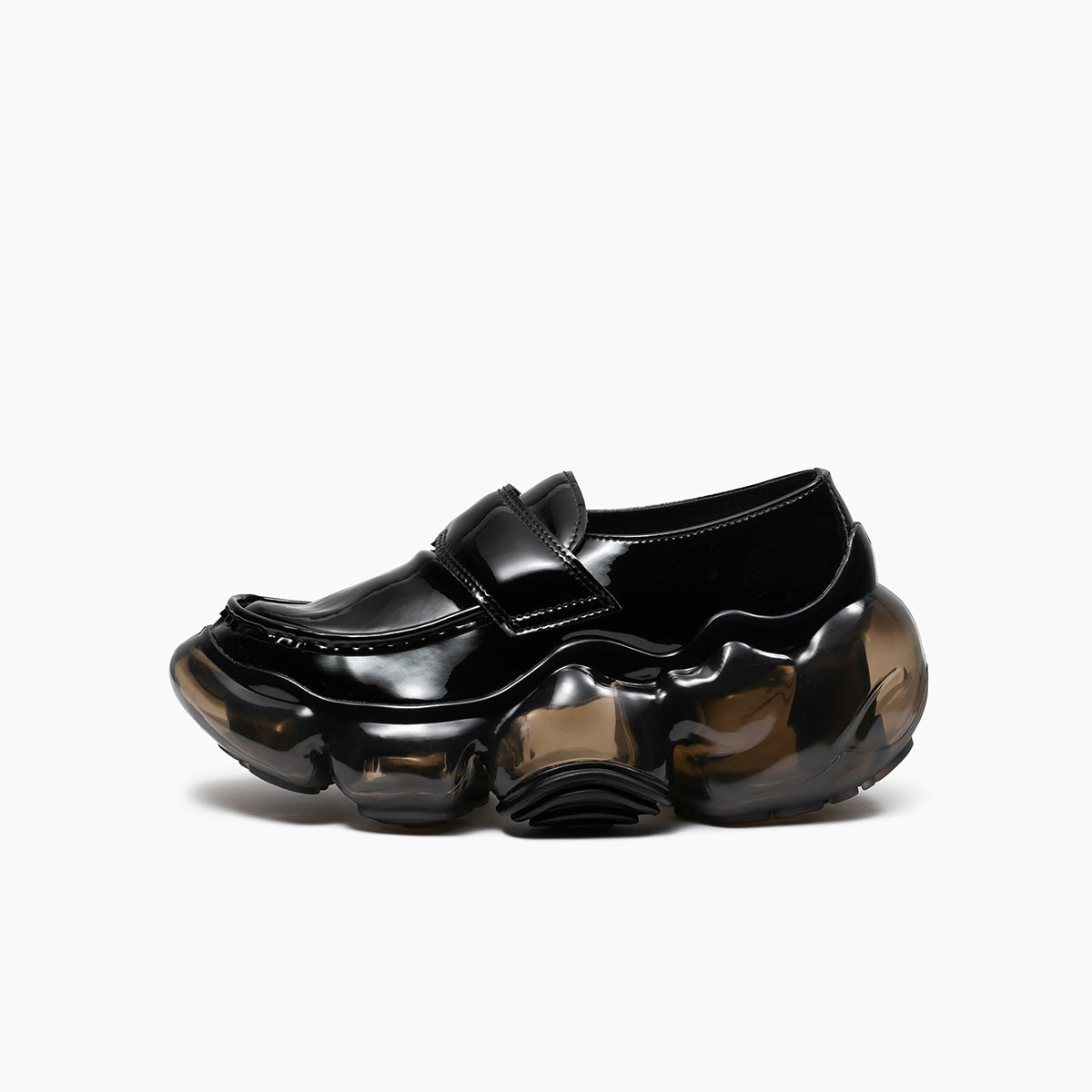 MOOPIE LOAFER - ENAMEL BLACK / BLACK (ムーピーローファー 
