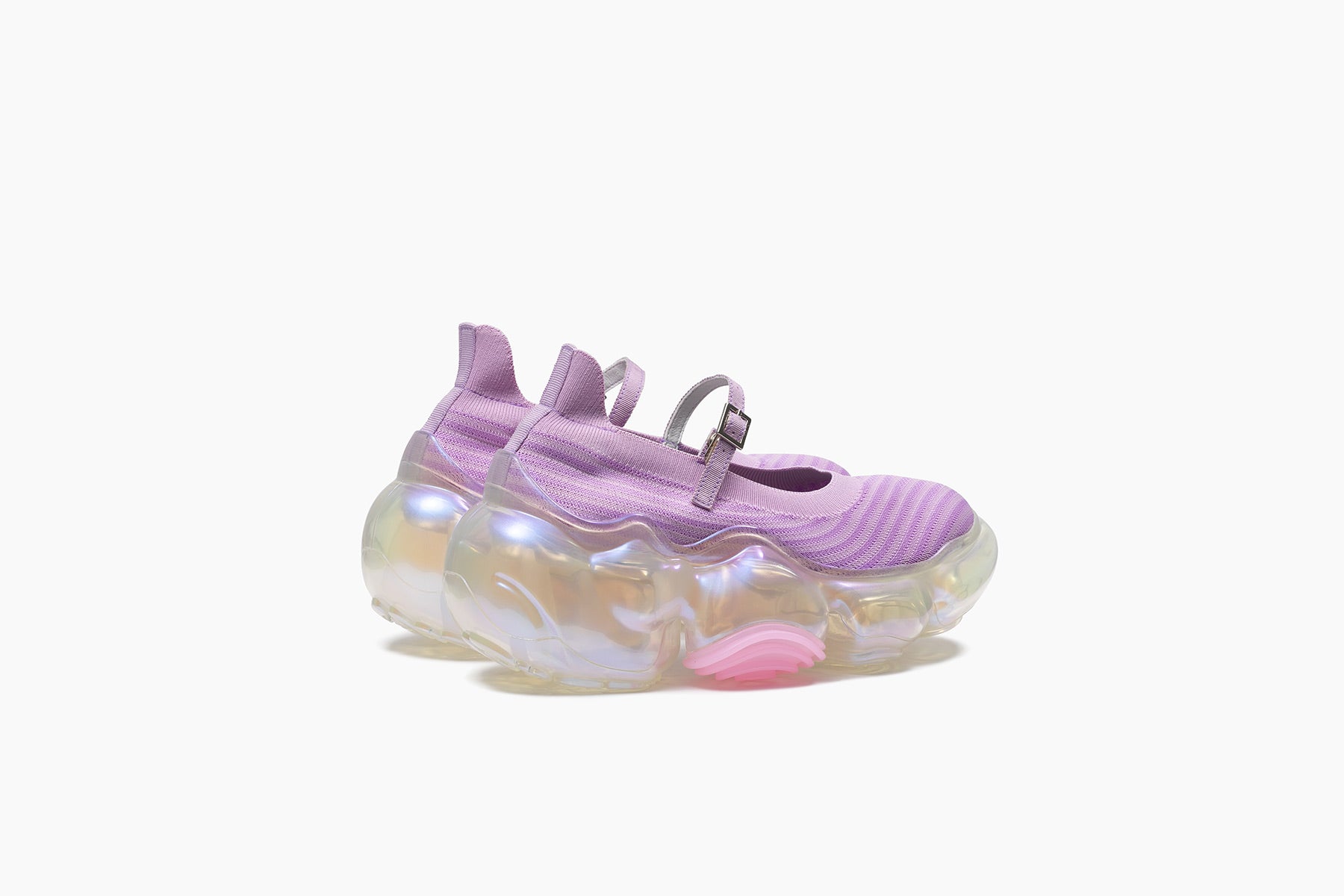 MOOPIE KNIT PUMPS - LIGHT PURPLE / AURORA (ムーピー ニット
