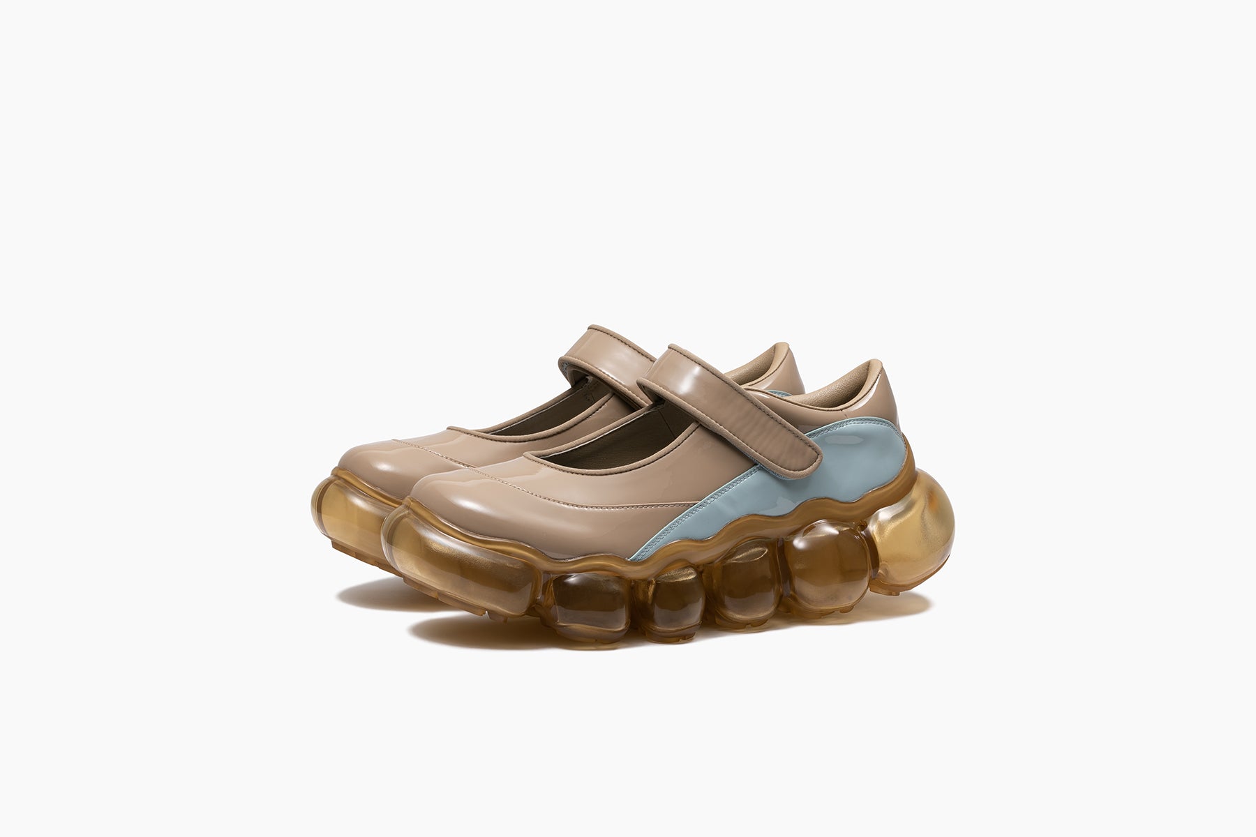 grounds JEWELRY COCOON　BEIGE PALE BLUE ENAMEL / DIRTY BROWN
