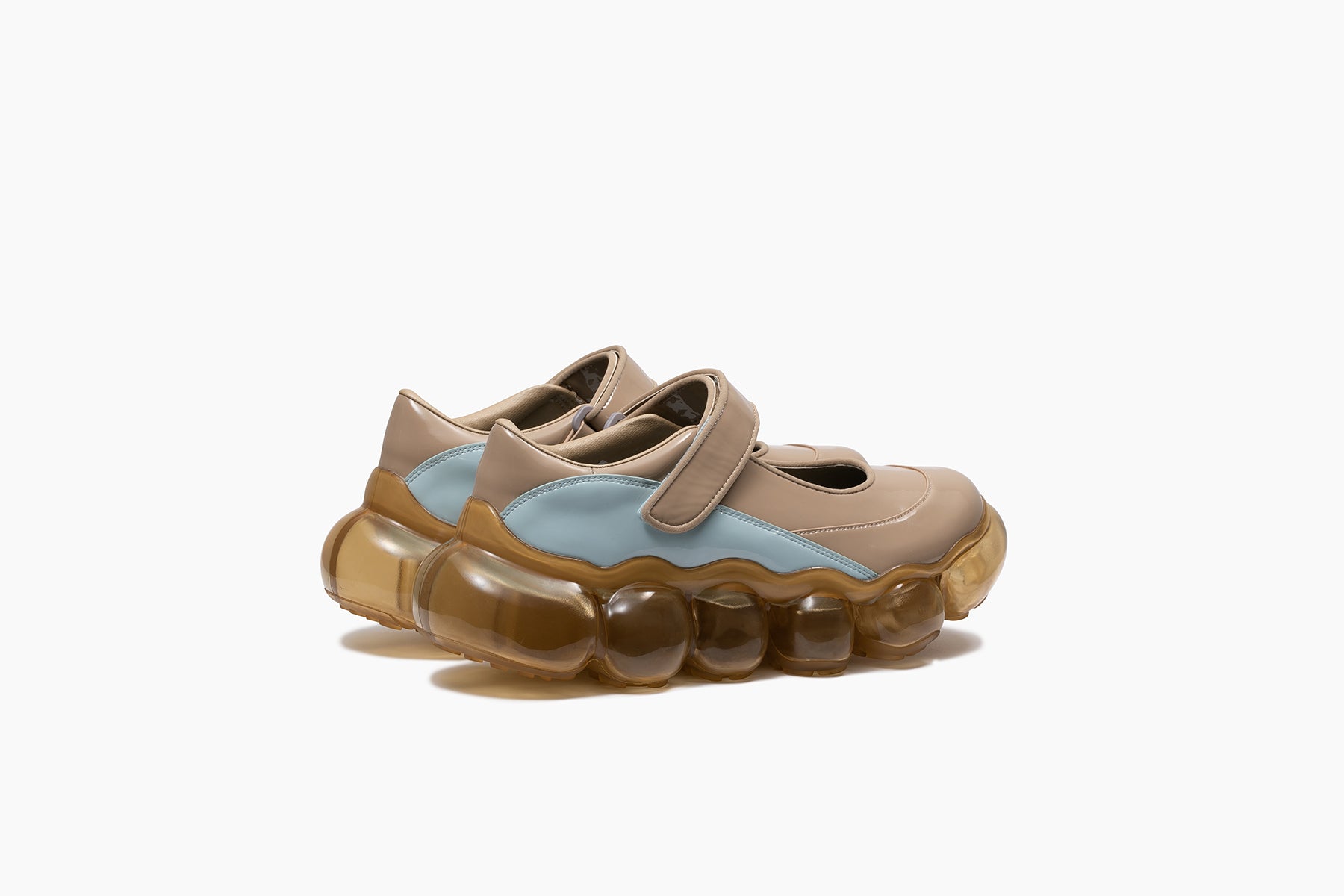 grounds JEWELRY COCOON　BEIGE PALE BLUE ENAMEL / DIRTY BROWN