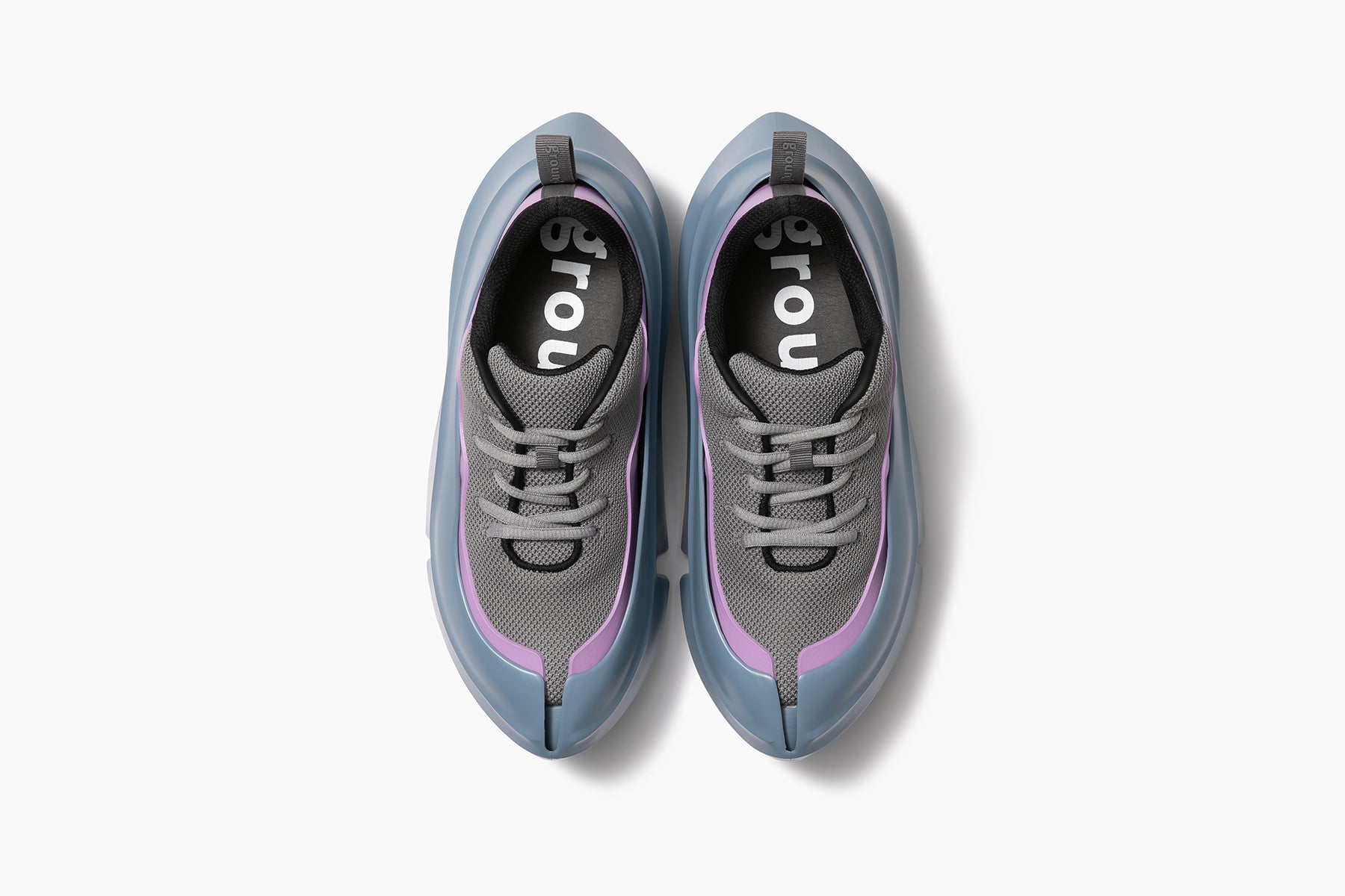 grounds ORCA WAVE　GRAY PALE PINK / LAVENDER GRAY PAINT