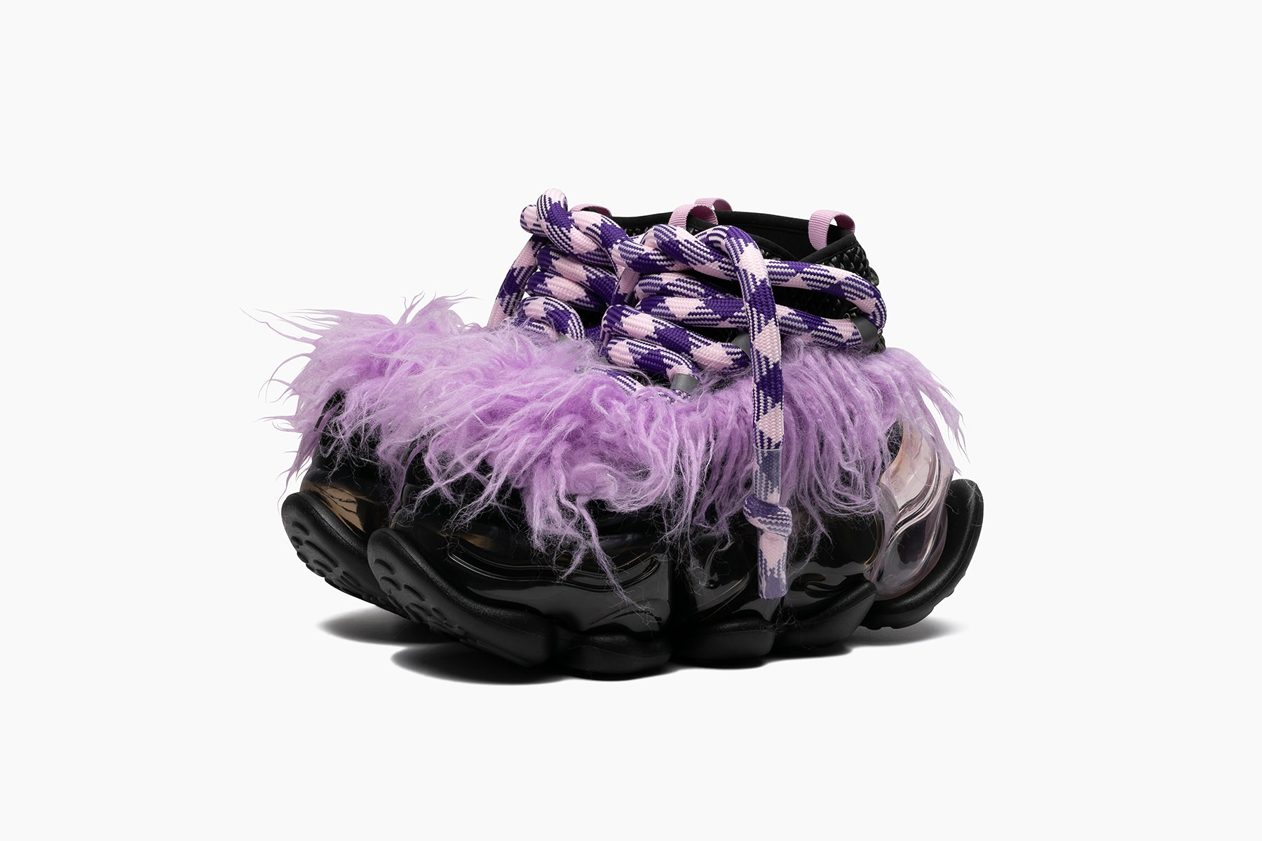 grounds SKYSCRAPER BEAR SLIPPERS　PURPLE / BLACK DIRTY PINK