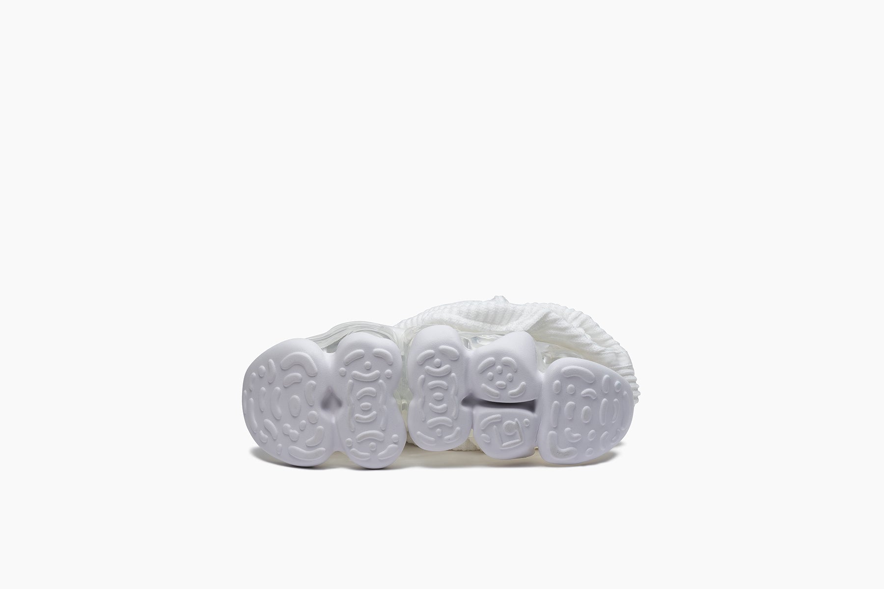 grounds SKYSCRAPER LOOSE SOCKS KNIT	WHITE / CLEAR