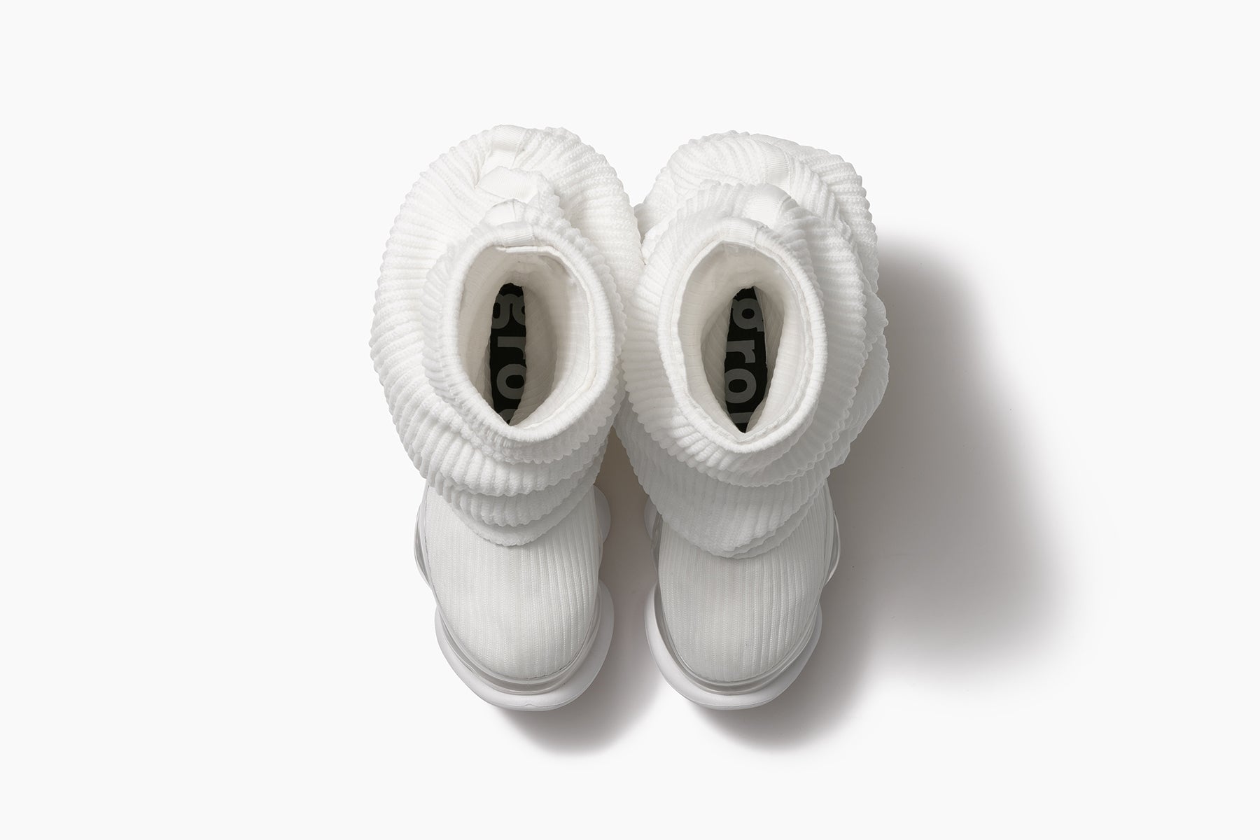 靴 grounds SKYSCRAPER LOOSE SOCKS KNIT 24 SKYSCRAPER LOOSE SOCKS KNIT - PURPLE / DIRTY PINK (スカイ