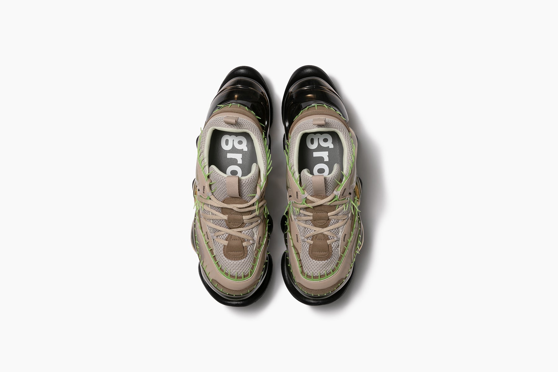 grounds SKYSCRAPER SPINA　CAMEL LIME / DIRTY BROWN BLACK